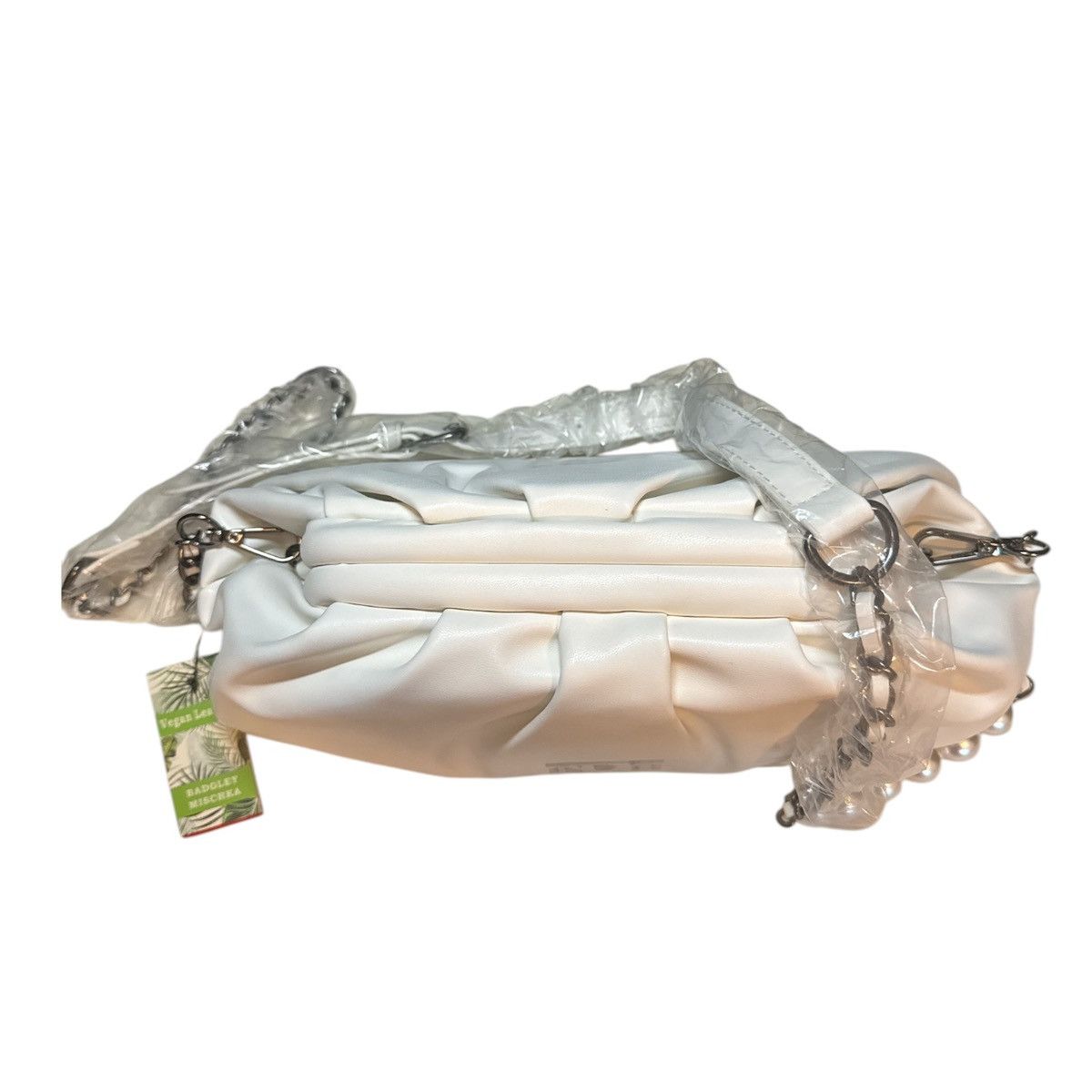 Badgley Mischka Badgley Mischka Cream Clutch Purse Size ONE SIZE - 2 Thumbnail