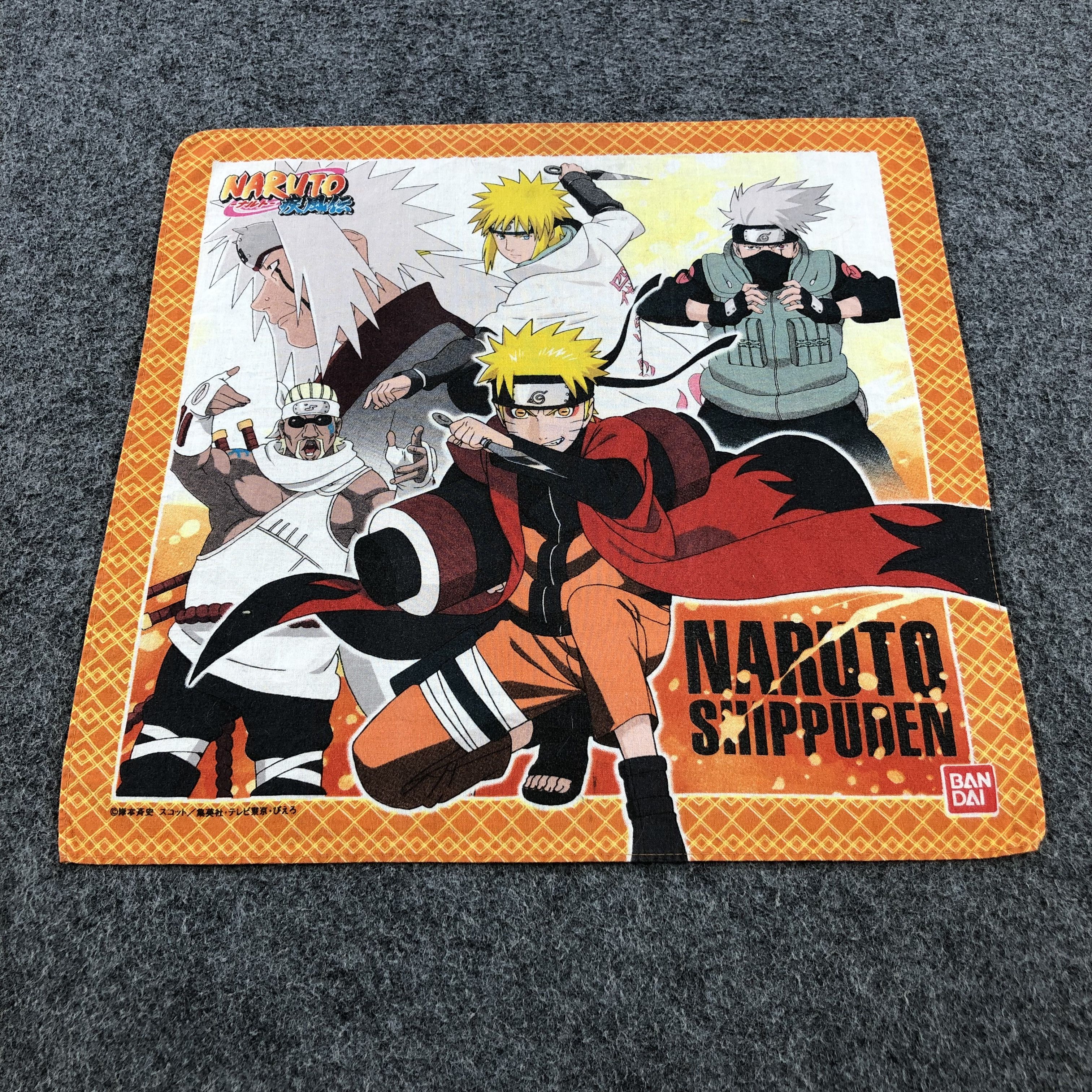 Anime × Japanese Brand × Vintage Naruto Shippuden Handkerchief Bandana Neckerchief X36 Size ONE SIZE - 1 Thumbnail