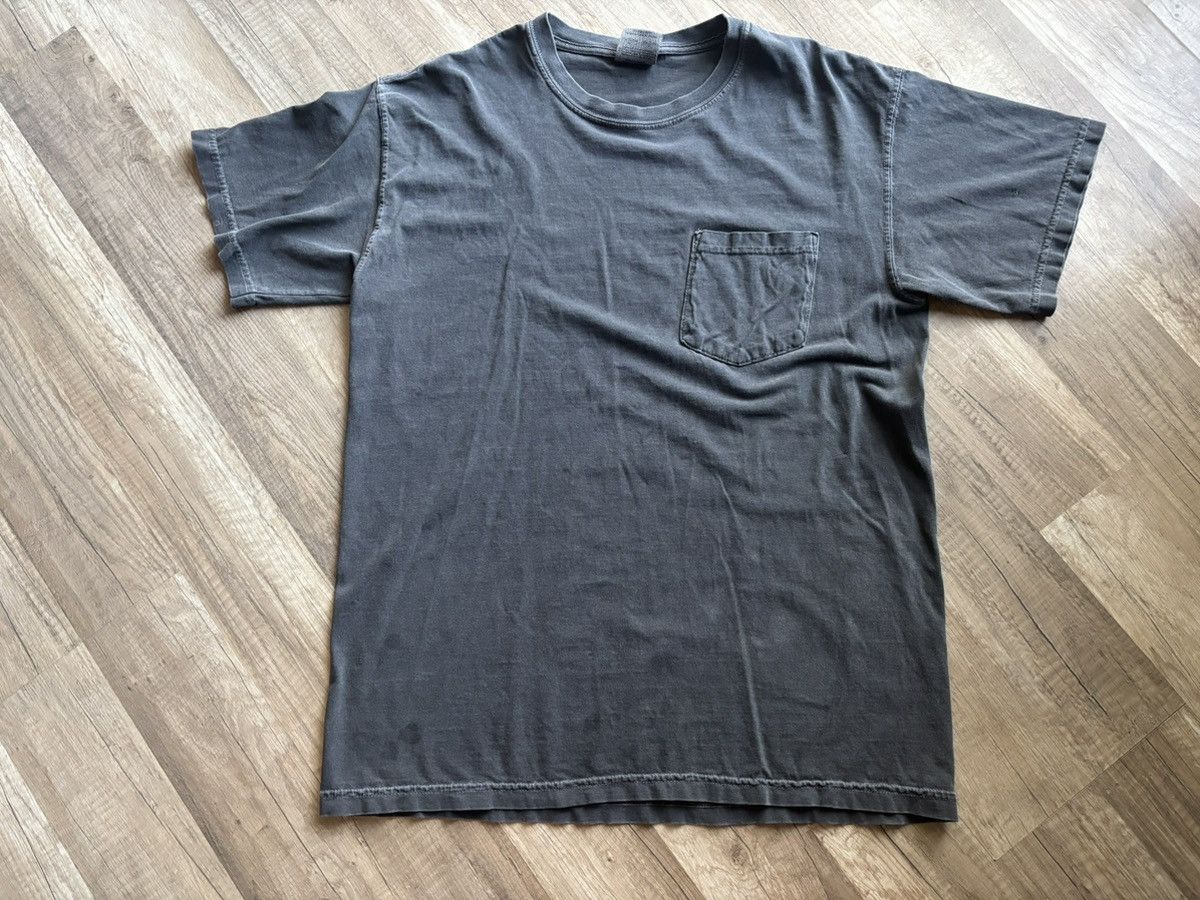 Vintage Faded Grey Pocket Tee Size US M / EU 48-50 / 2 - 2 Thumbnail
