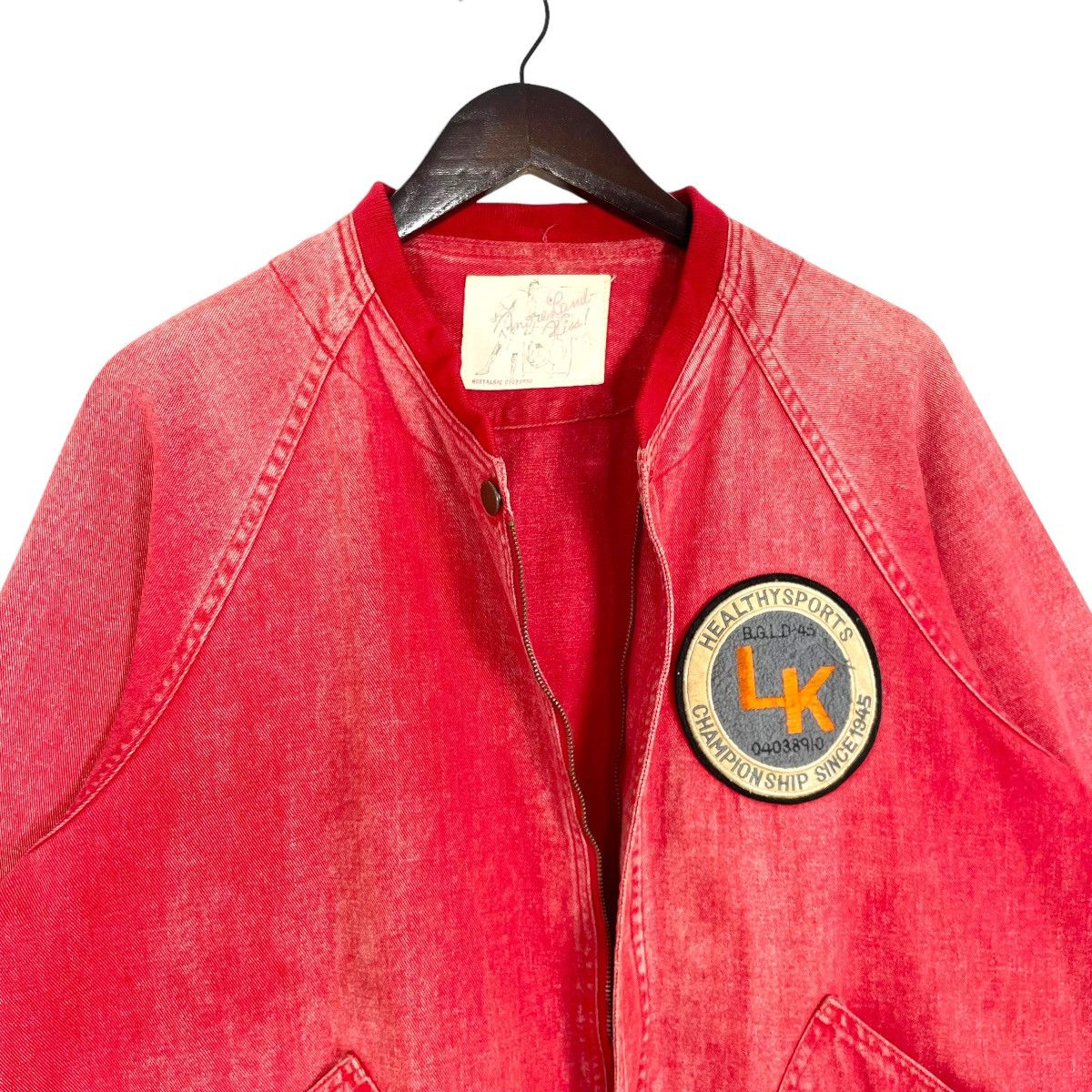 Vintage Healthy Sport Denim Jacket ChampionShip 1945 International Size US L / EU 52-54 / 3 - 6 Thumbnail