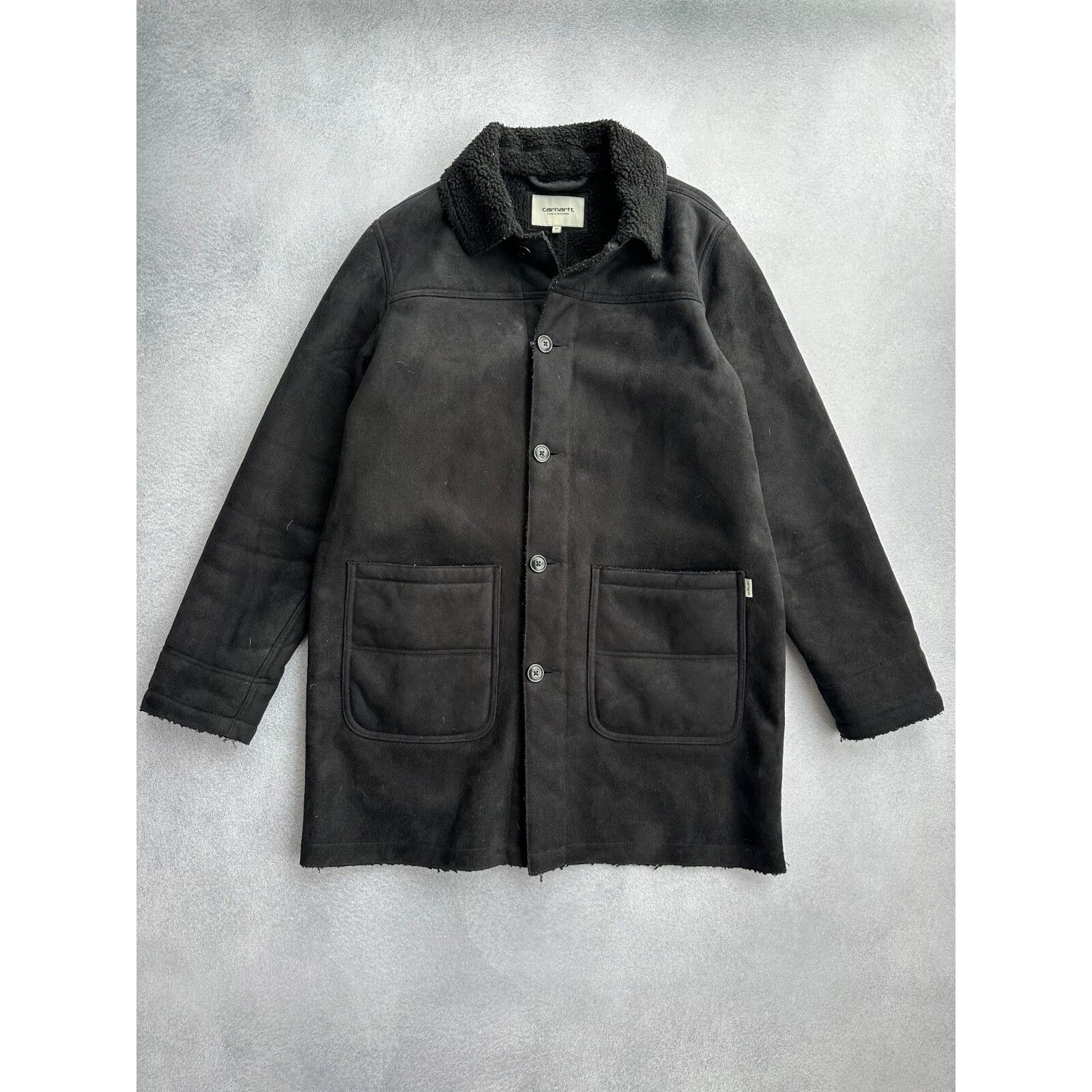 Carhartt Carhartt Women’s Stone Black Faux Sheepskin Coat Size XS / US 0-2 / IT 36-38 - 1 Thumbnail