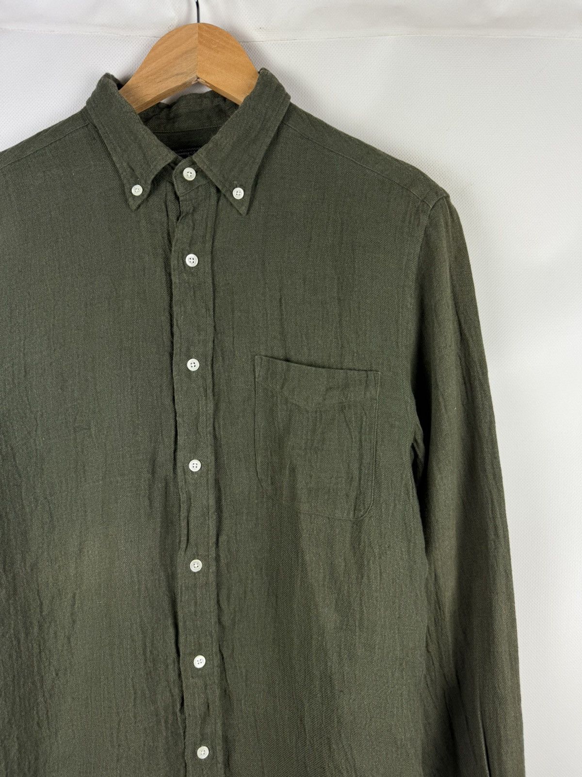 Beams Plus Beams Plus Japan Men’s Long Sleeve Linen Button Up Shirt Size US M / EU 48-50 / 2 - 5 Thumbnail