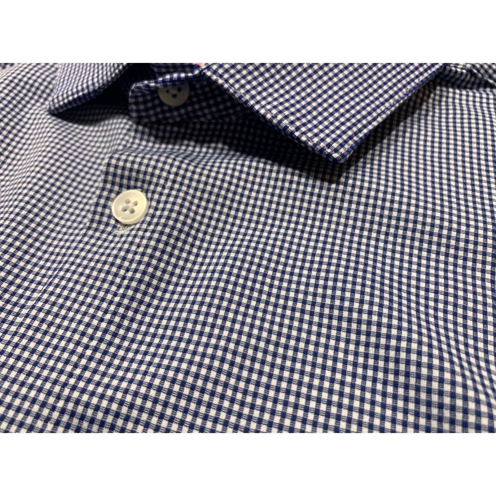Mizzen+Main Mizzen+Main Shirt Button-Up Spinnaker Long Sleeve Slim Fit Blue White Check 2XL Men Size US XXL / EU 58 / 5 - 2 Thumbnail