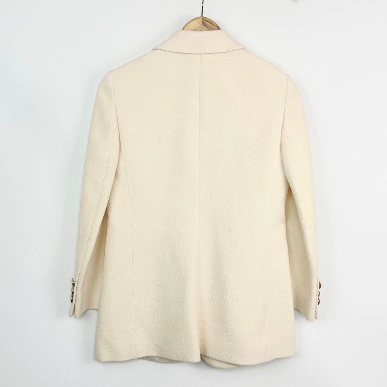 Gucci Gucci Size 38 Beige gold-buttoned suit coat 2502-Nextarrow Size US S / EU 44-46 / 1 - 2 Thumbnail