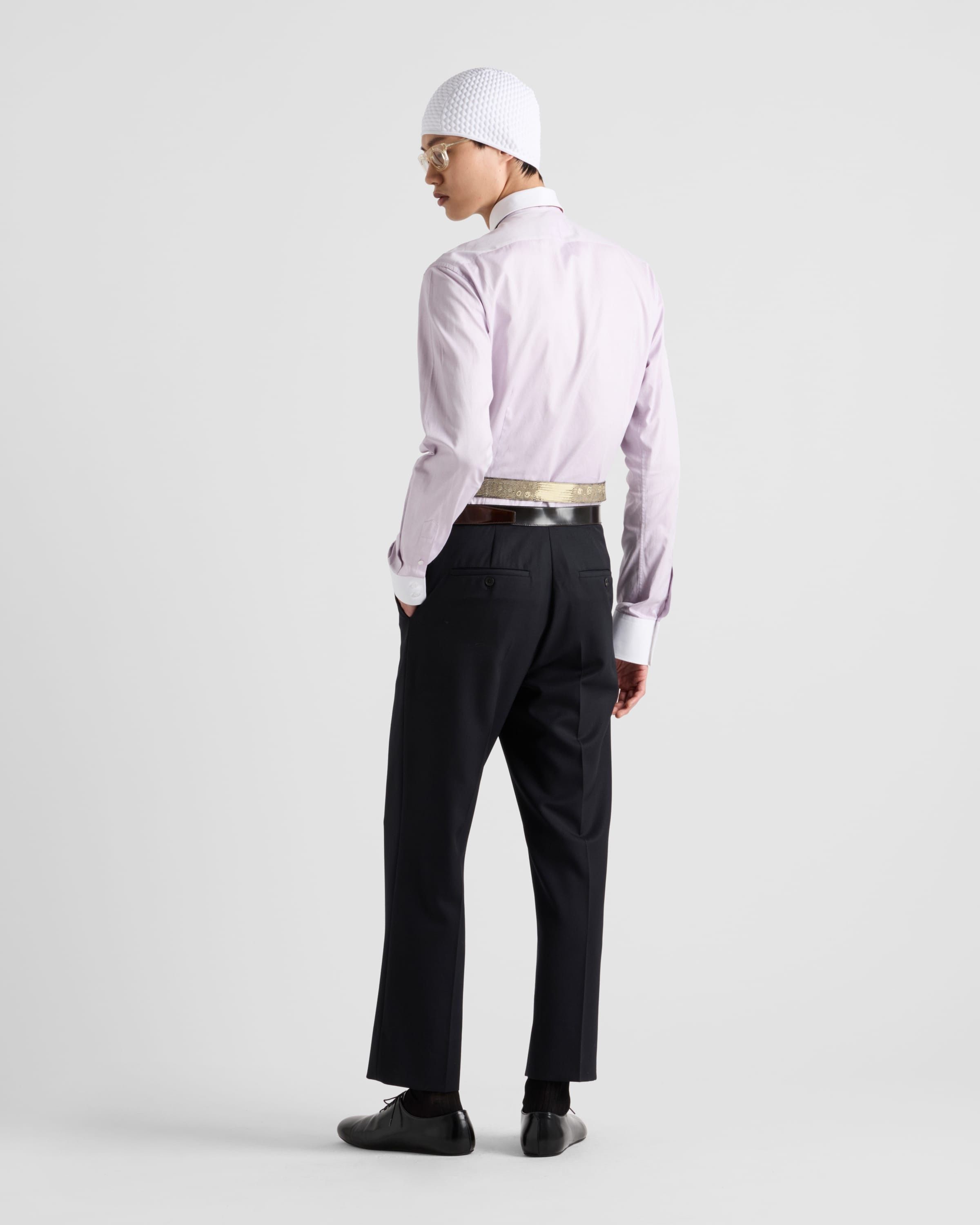 Prada oc11z0625 Shirt in Lilac/White Size US S / EU 44-46 / 1 - 5 Thumbnail