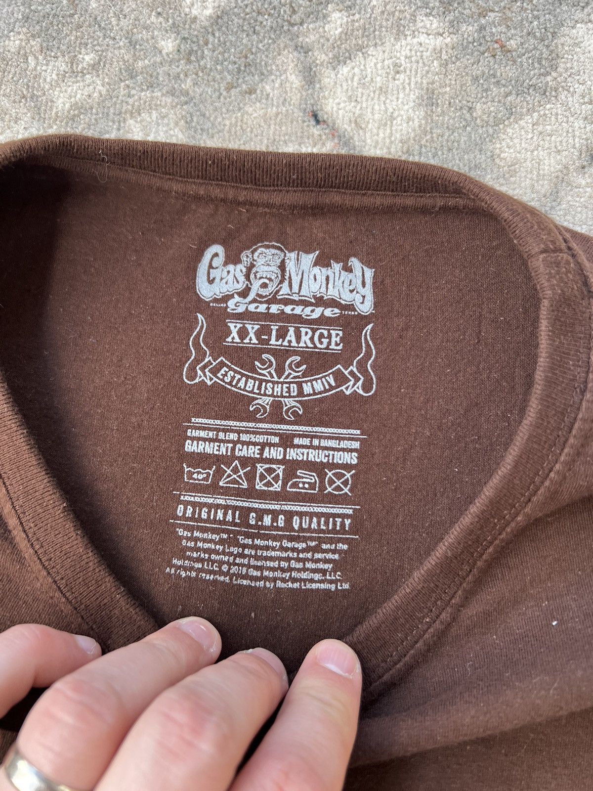 Japanese Brand Gas Monkey Garage Tee Size US XXL / EU 58 / 5 - 4 Thumbnail