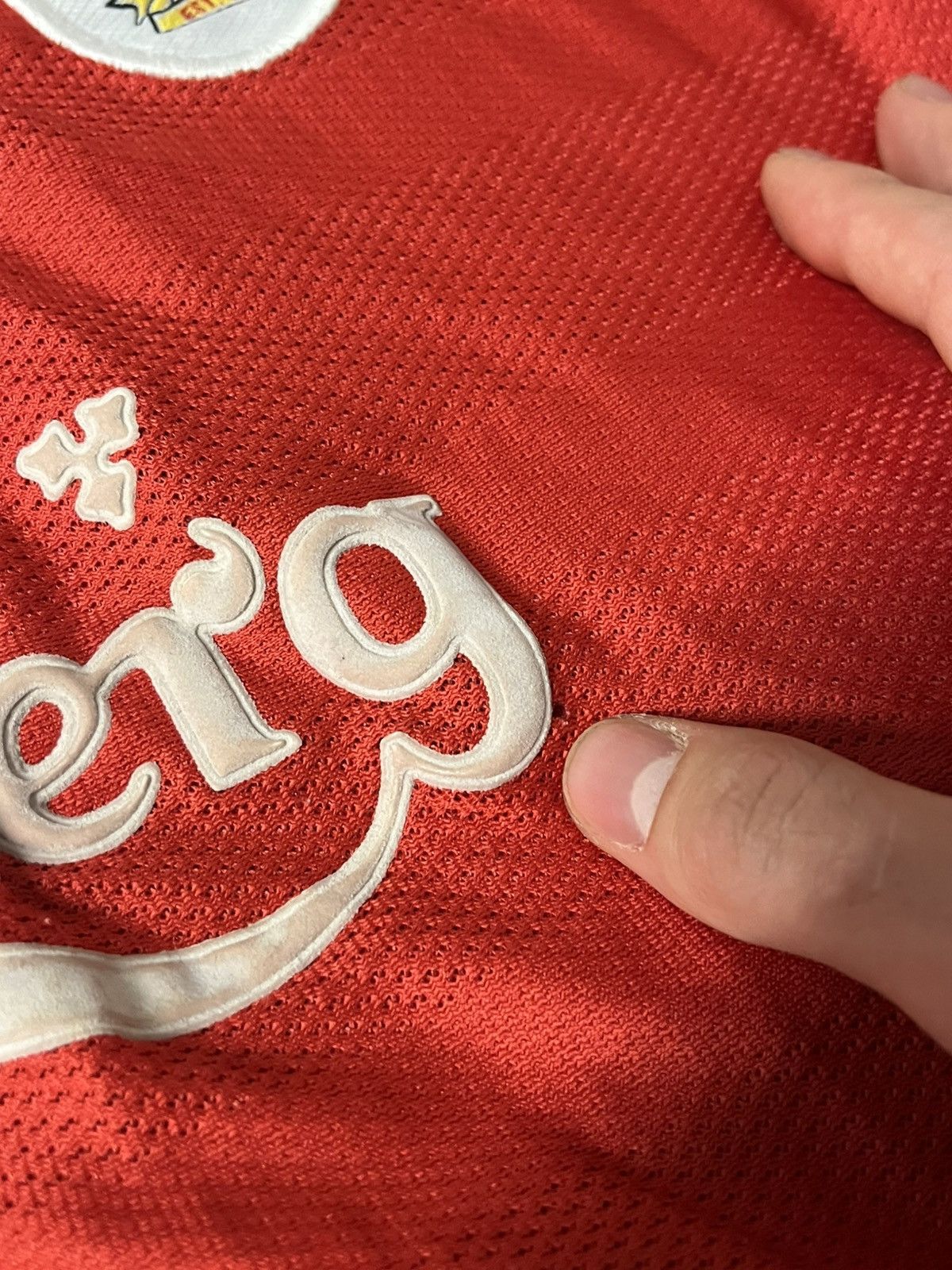 Reebok × Vintage 1998-2000 England Liverpool Home Shirt Size US L / EU 52-54 / 3 - 7 Thumbnail