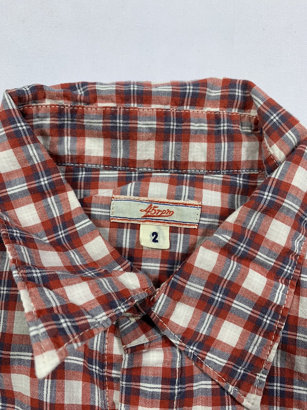 45rpm 45Rpm Plaid Tartan Button Up Shirt Size US S / EU 44-46 / 1 - 3 Thumbnail