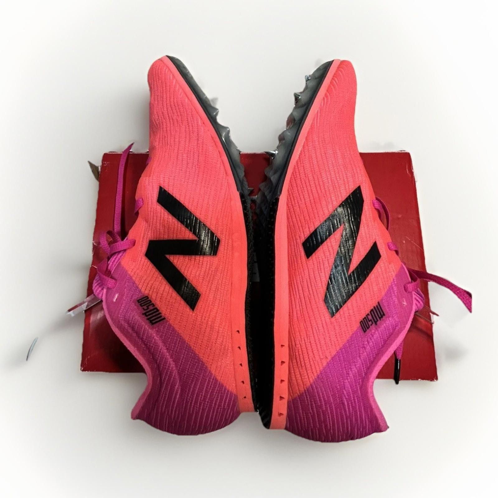 New Balance New Balance MD500 Track Spikes Sz 8 Pink Black Sprint Shoes Size ONE SIZE - 3 Thumbnail