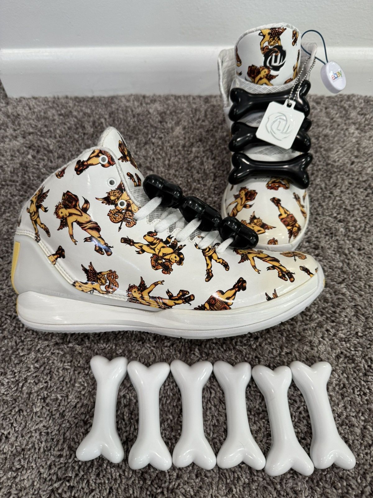 Jeremy Scott 2 sets of Adidas Jeremy Scott Bones Size ONE SIZE - 4 Thumbnail