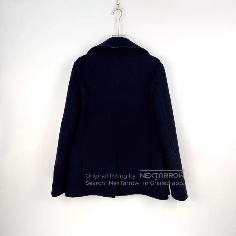 Loewe Loewe Dark Blue Wool Tweed Coat Size L / US 10 / IT 46 - 4 Thumbnail