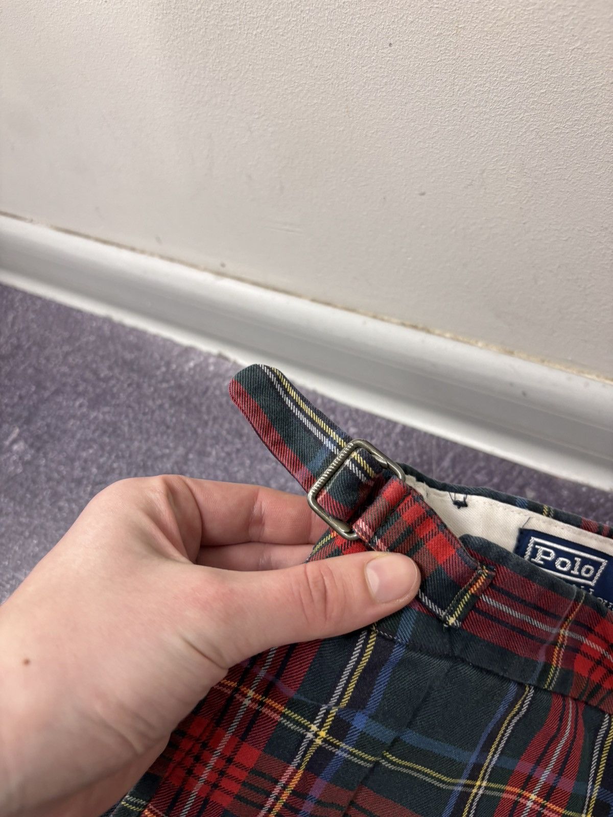 Polo Ralph Lauren Vintage Polo Ralph Lauren Men’s Tartan Plaid Pants Trousers Size US 38 / EU 54 - 8 Thumbnail