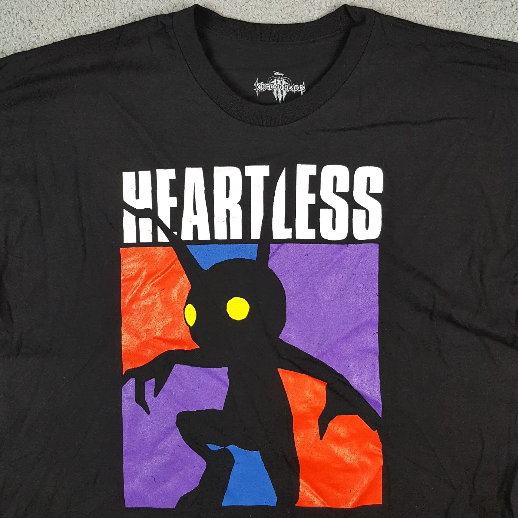 Disney VINTAGE Kingdom Hearts 3 Heartless PlayStation Promo Men's Size 2X Gaming Sony Shirt Size US XXL / EU 58 / 5 - 2 Thumbnail