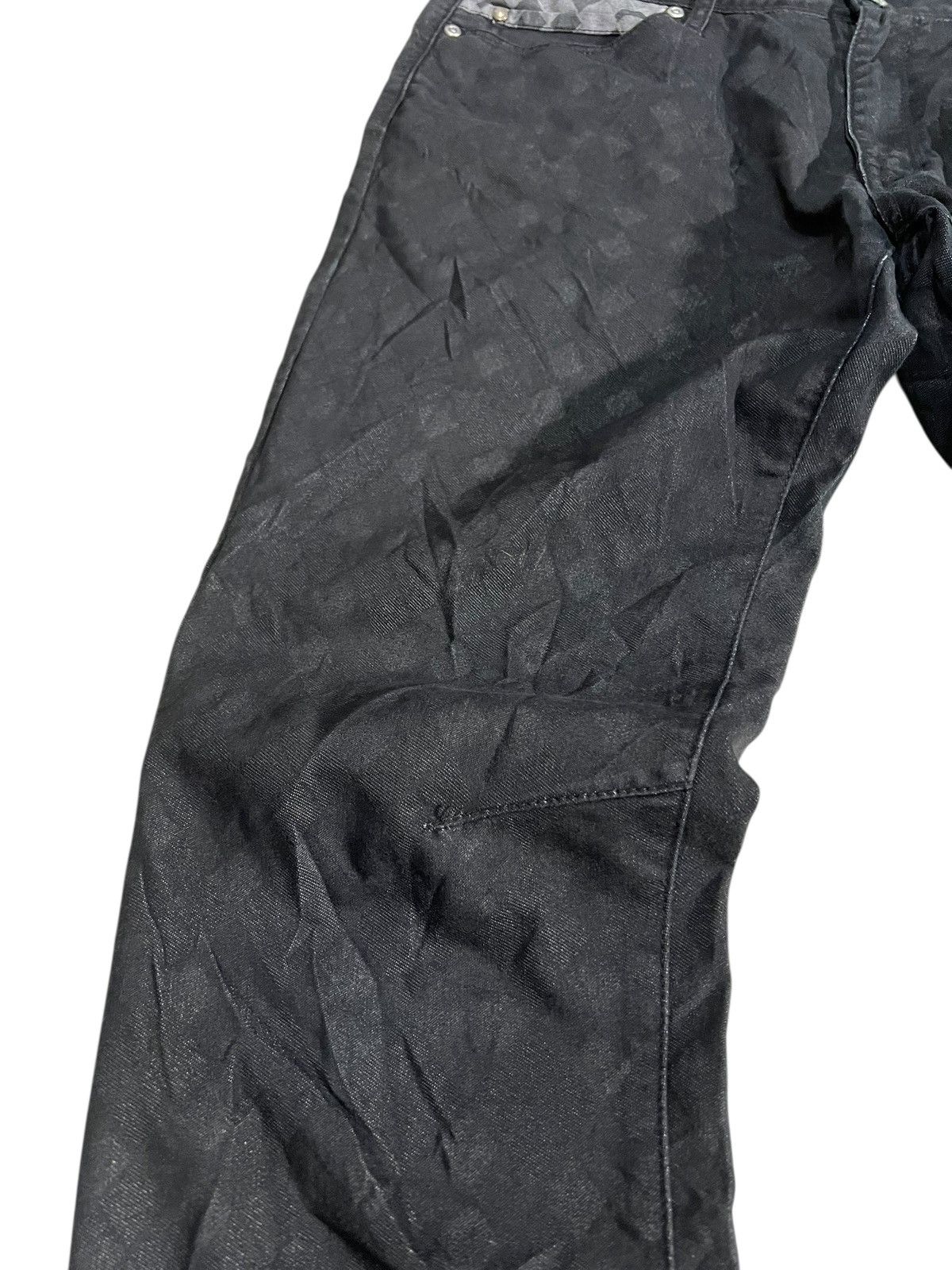 semanticdesign Semantic Design Black Punk Denim Pants Size US 33 - 3 Thumbnail