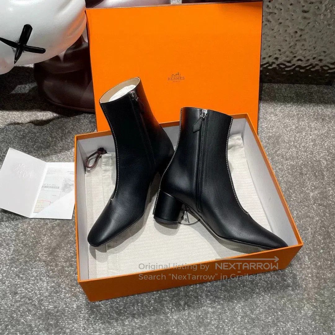 Hermes Hermes Black Mid. Size US 6 / IT 36 - 4 Thumbnail