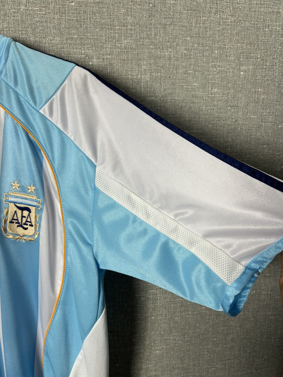 Vintage 🇦🇷 Argentina Logo Football Retro Jersey #10 Diego Maradona Size US L / EU 52-54 / 3 - 6 Thumbnail
