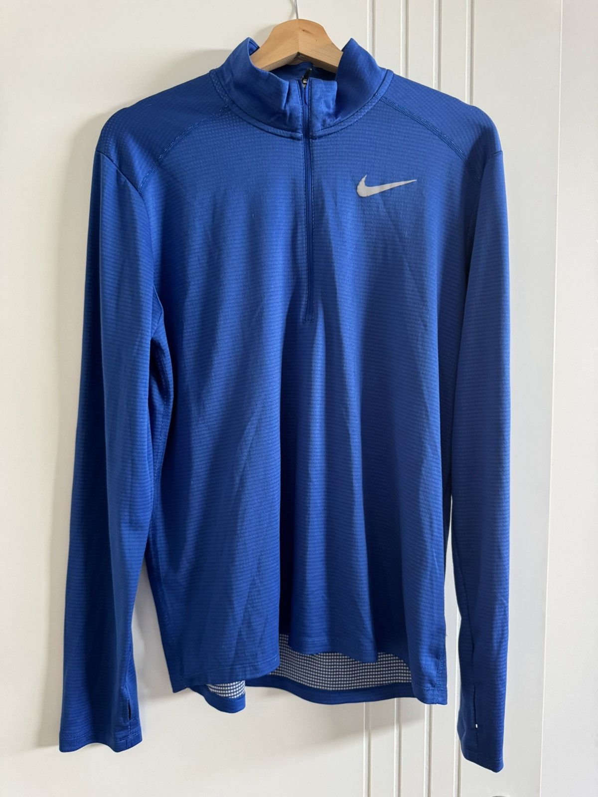 Nike Men’s blue long sleeve dri fit Size US M / EU 48-50 / 2 - 1 Thumbnail
