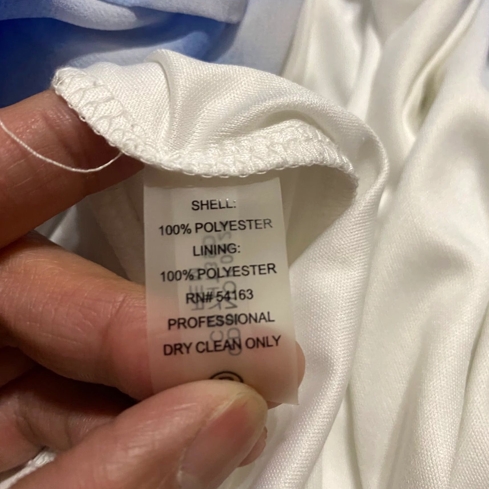 Calvin Klein Calvin Klein Dress Womens sz 6 Blue Striped Sleeveless Scoop Neck Lined Chiffon Knee Length Casual Size M / US 6-8 / IT 42-44 - 5 Thumbnail