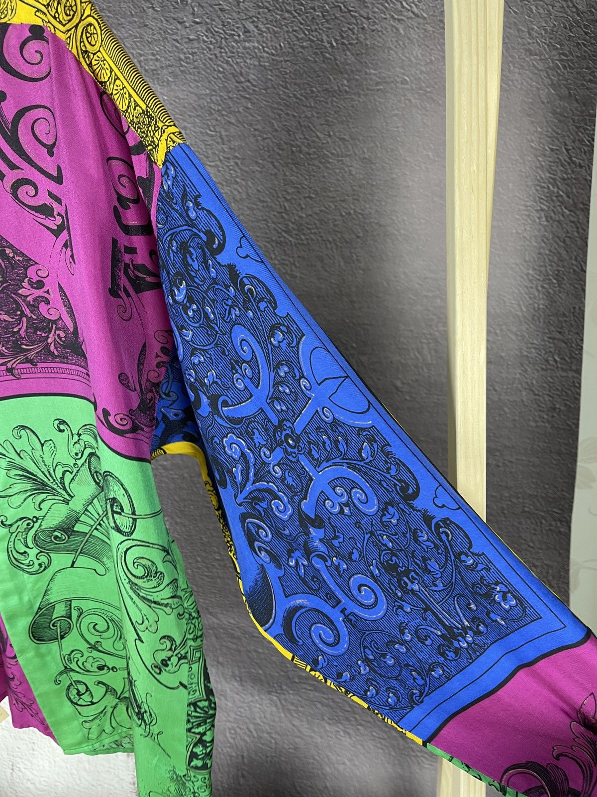 Versace Gianni Versace vintage 80s 90s colour block silk ls shirt Size US M / EU 48-50 / 2 - 7 Thumbnail