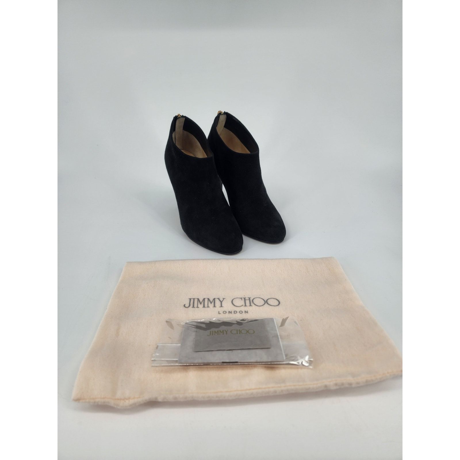 Jimmy Choo Jimmy Choo Black Suede Ankle Booties Women's Size 34.5 Size US 4.5 / IT 34.5 - 17 Thumbnail