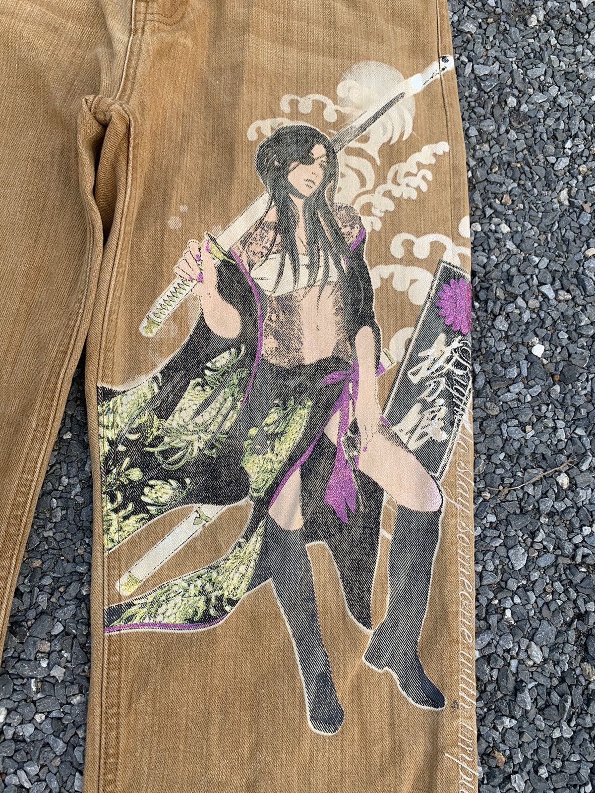 Kapital RARE DEVINE RETRIBUTION KARAKURI JAPANESE SUKAJAN JEANS Size US 32 / EU 48 - 11 Thumbnail
