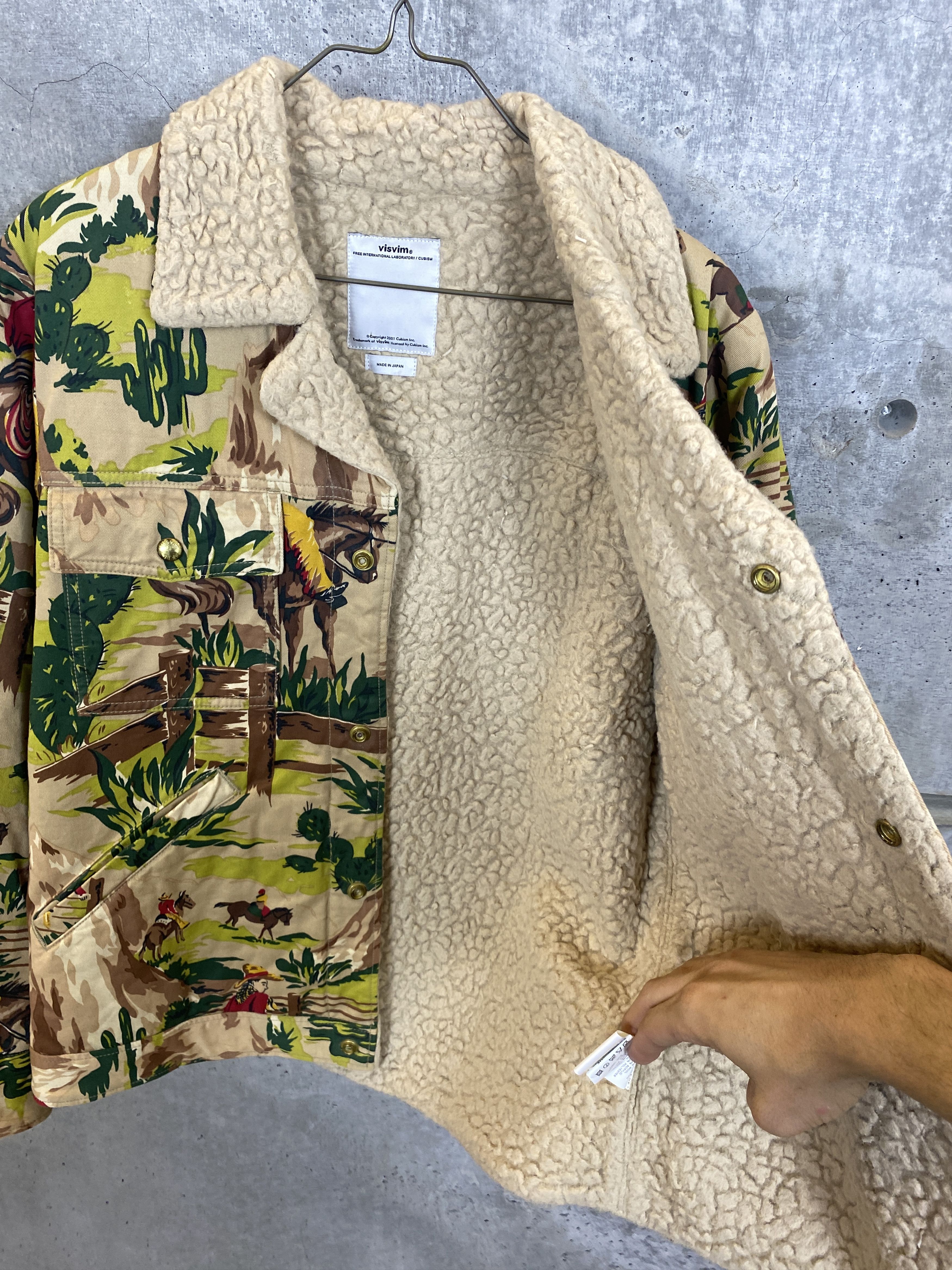Visvim NWOT VISVIM WESTERN PRINT SHEARLING JACKET SIZE 3 Size US L / EU 52-54 / 3 - 4 Thumbnail
