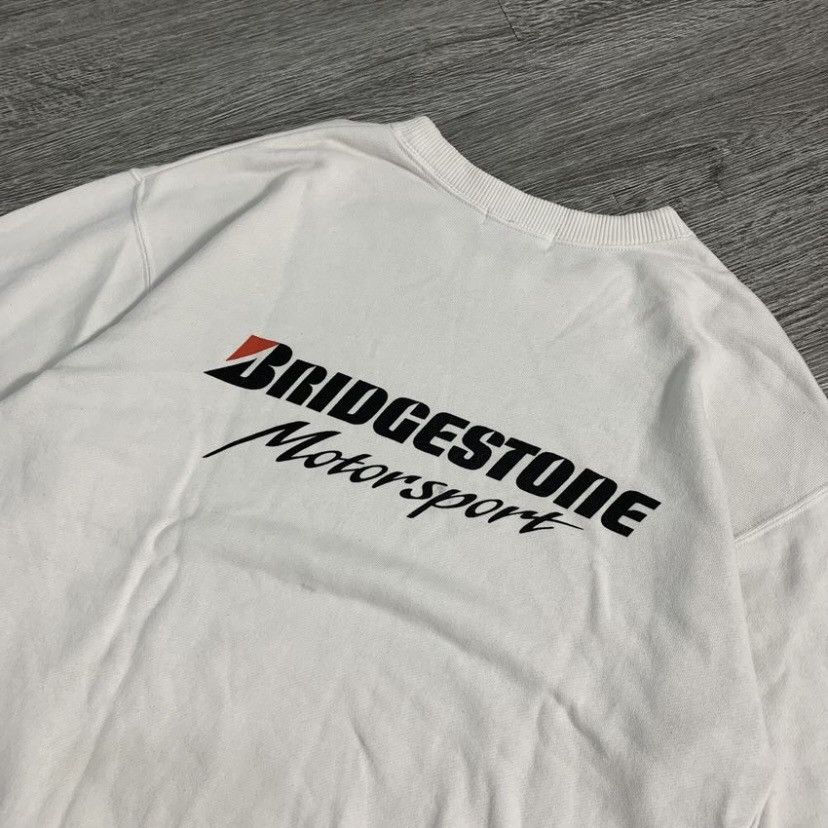 Japanese Brand VINTAGE 90s BRIDGESTONE MOTOR SPORT SWEETSHIRT Size US L / EU 52-54 / 3 - 4 Thumbnail