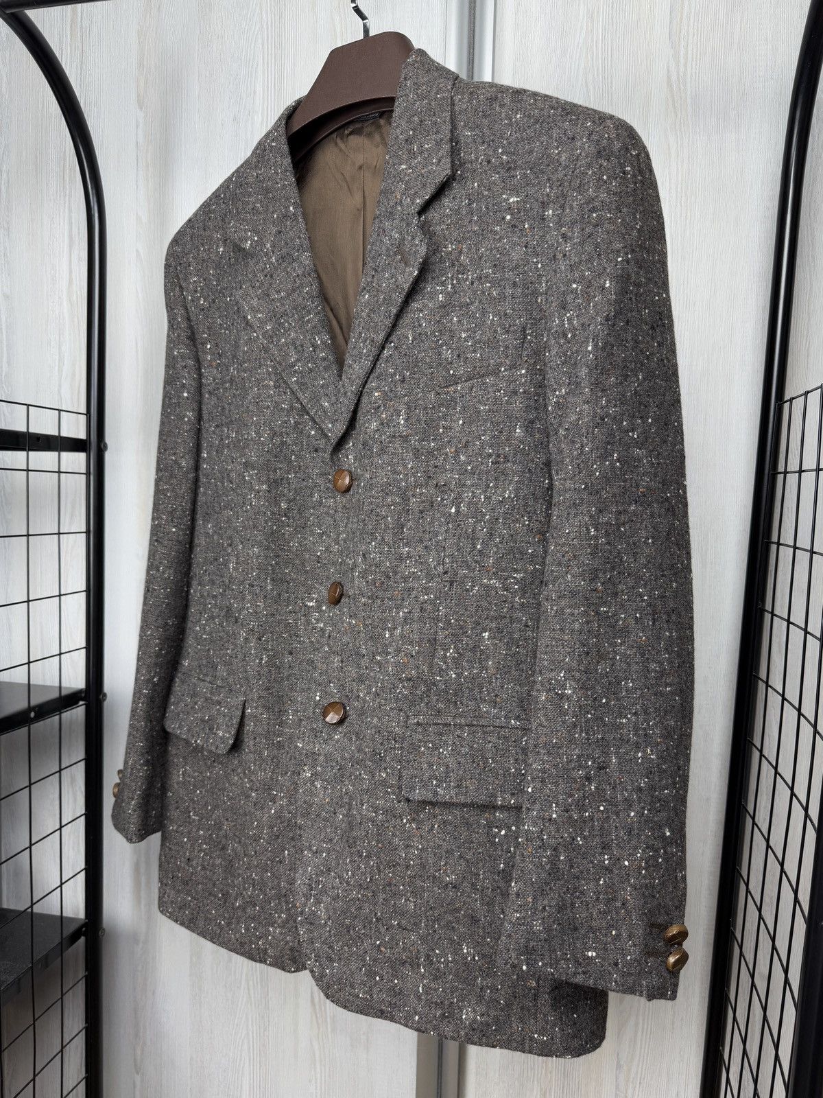 Yves Saint Laurent Yves Saint Laurent x Lanificio Paoletti wool tweed blazer 48 Size 38R - 5 Thumbnail