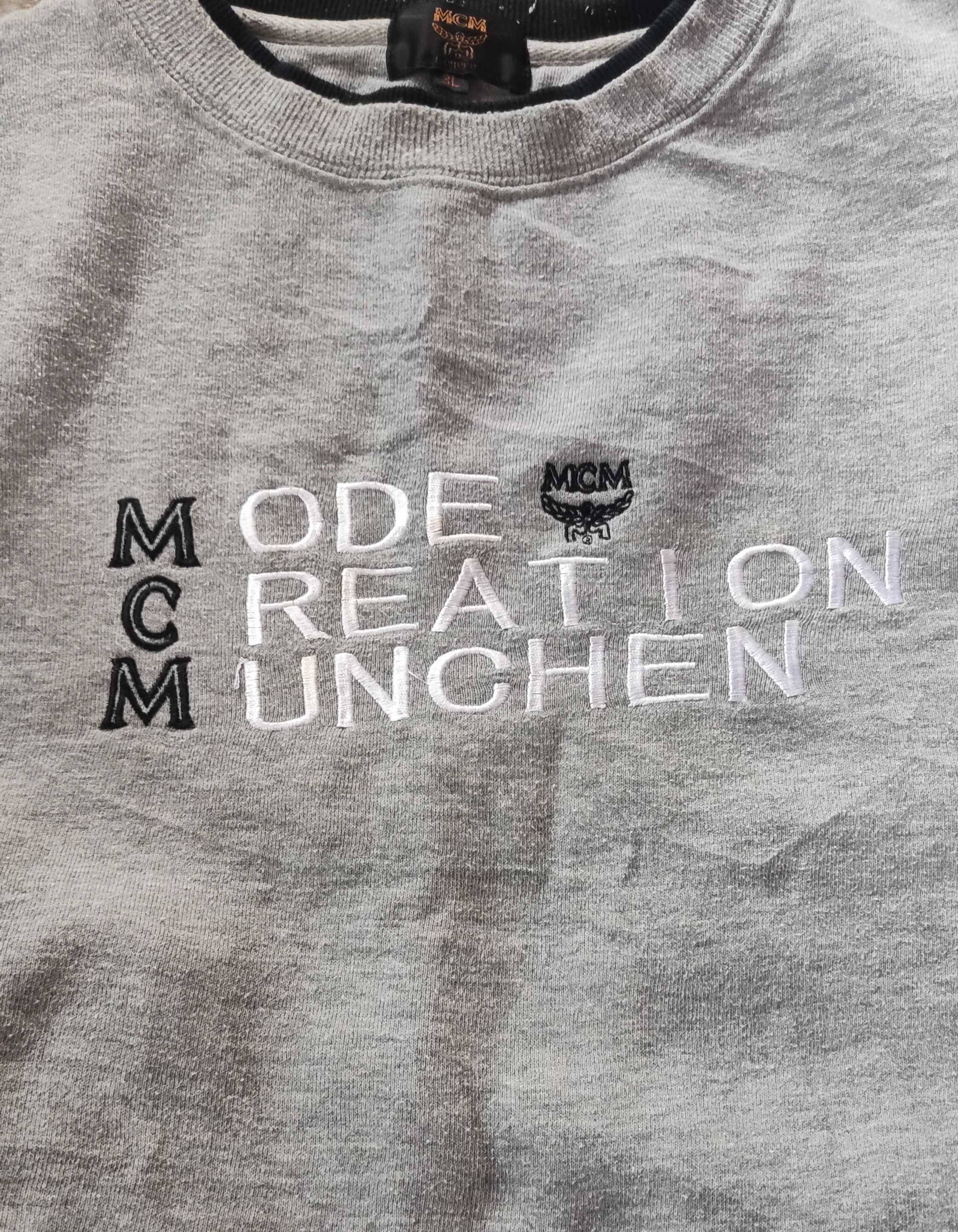 Designer × MCM × Vintage Vintage MCM Big Logo Embroidered Crewneck Sweatshirt Size US XXL / EU 58 / 5 - 3 Thumbnail