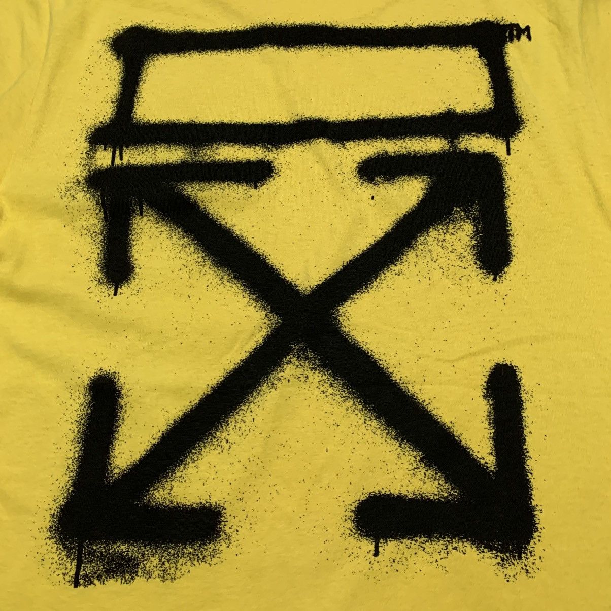 Off-White Off White Small Graffiti Arrows Yellow Tee Virgil Abloh Size US S / EU 44-46 / 1 - 3 Thumbnail