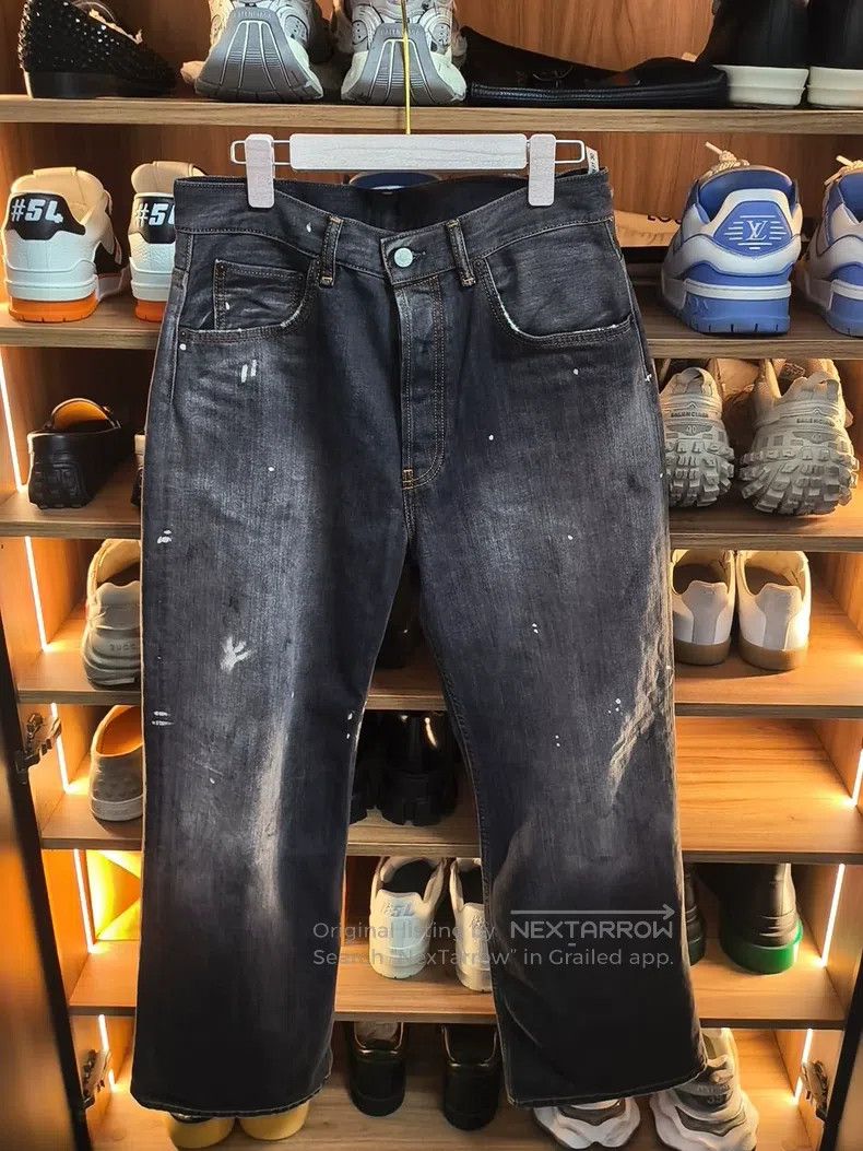 Acne Studios Acne Studios Splattered Denim Jeans Size US 30 / EU 46 - 1 Thumbnail