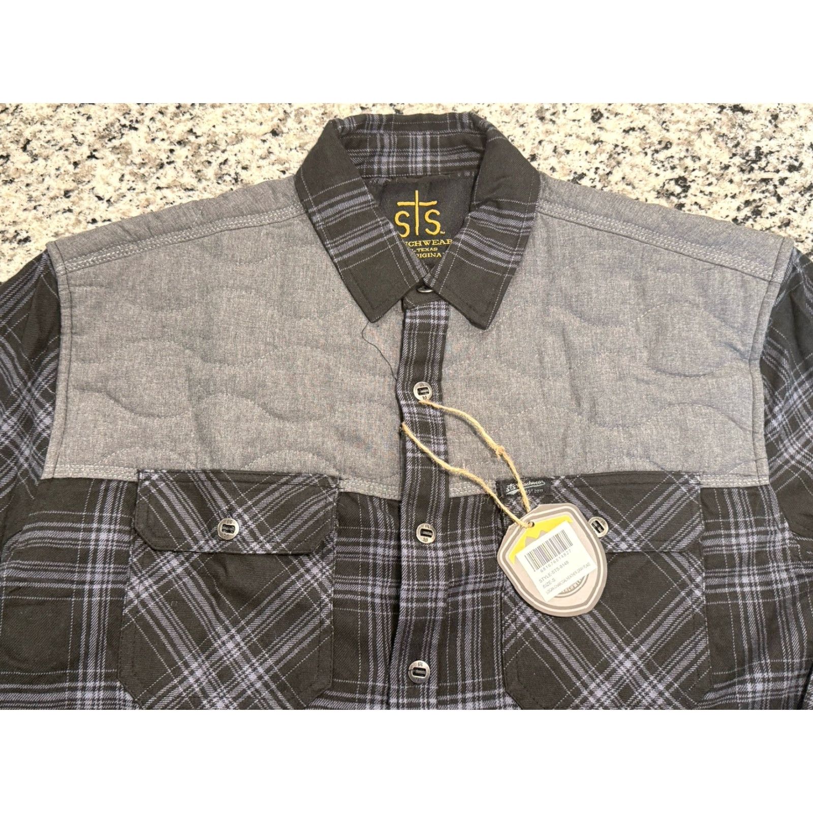 Vintage VINTAGE StS Ranchwear Men Shirt Long Sleeve Casual Workwear Cotton Plaid Quilted Fall Winter Size US S / EU 44-46 / 1 - 5 Thumbnail