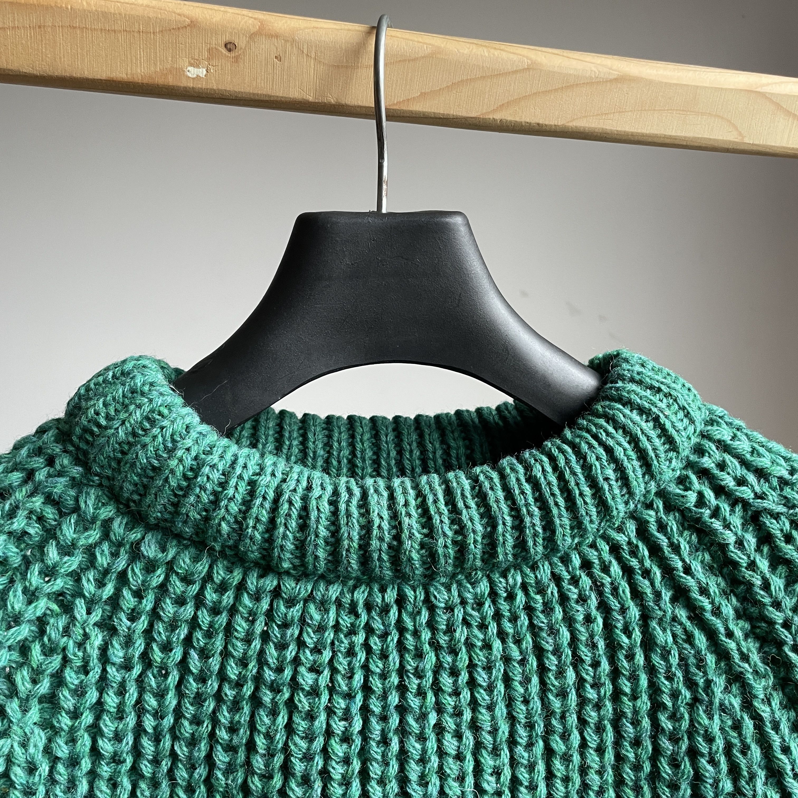 Vintage The Cornish Woollen Vintage 80's Fisherman Heavy Sweater Size US L / EU 52-54 / 3 - 4 Thumbnail
