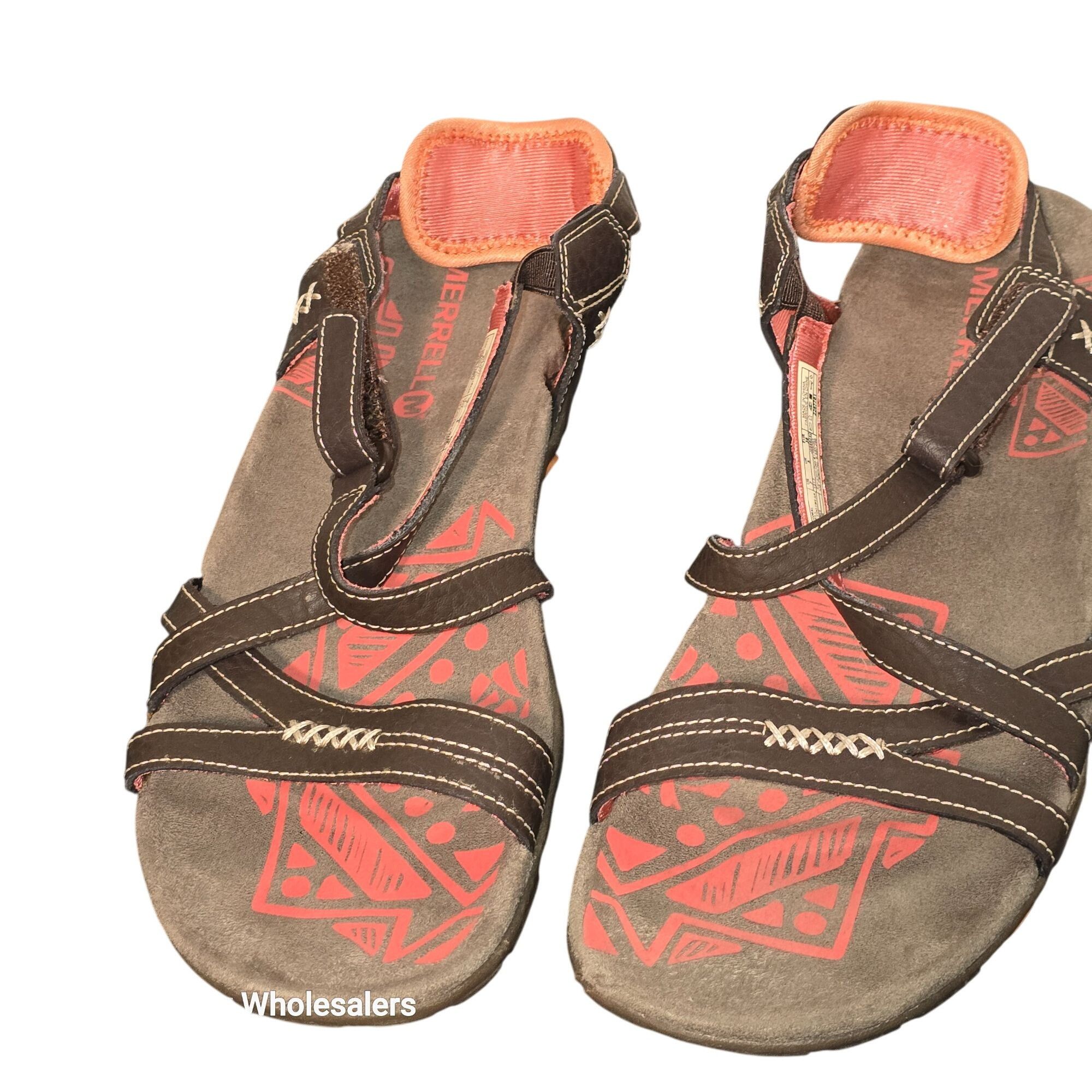Merrell Merrell Brown Leather Performance Sandals Womens Size 7 Size US 7 / IT 37 - 2 Thumbnail