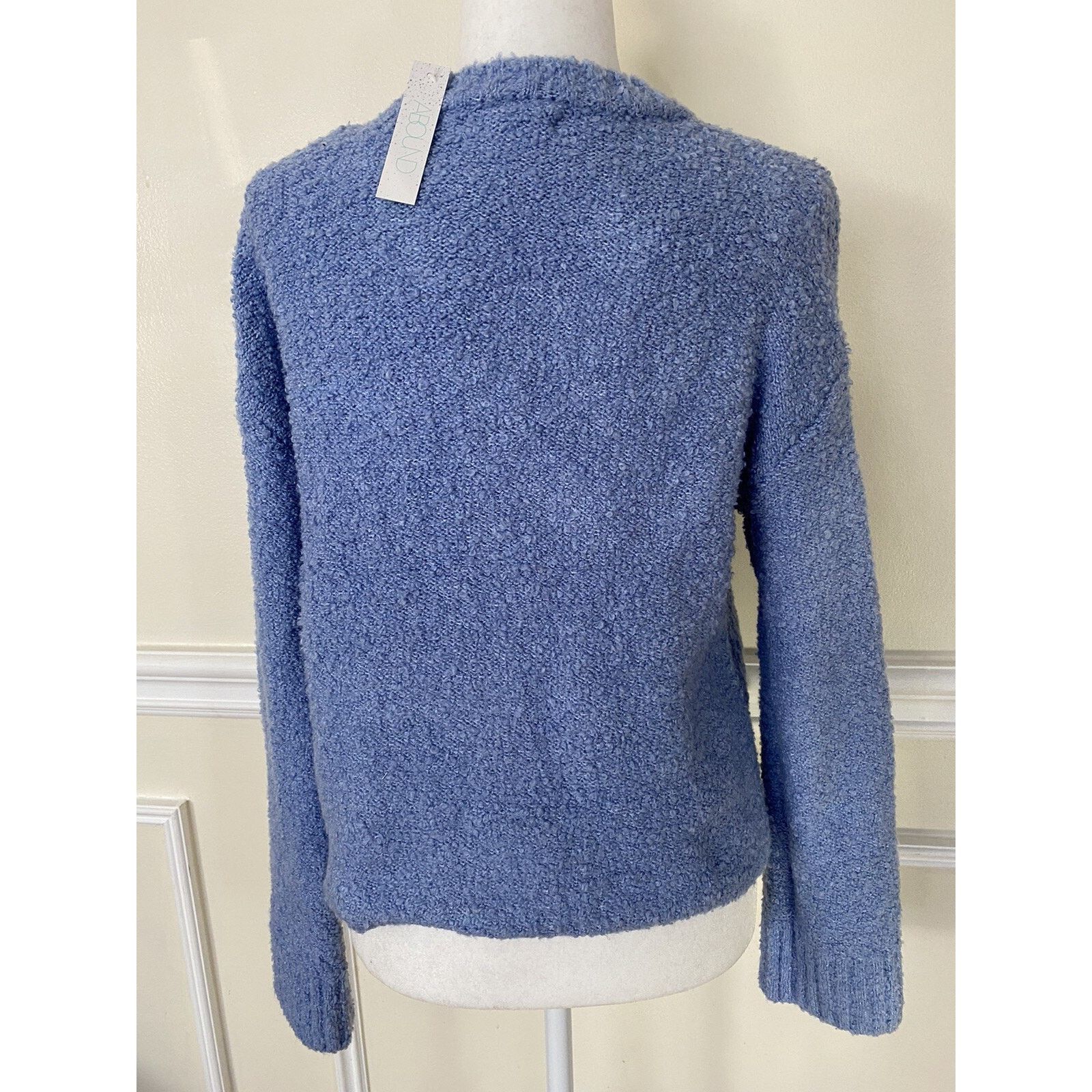 & Other Stories ABOUND Boucle Knit Dolman Blue Forever women size S A003536 Size S / US 4 / IT 40 - 4 Thumbnail