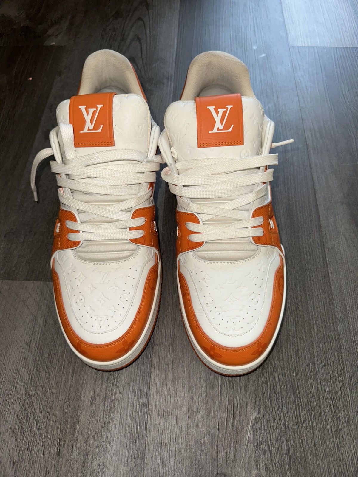 Louis Vuitton Louis Vuitton Monogram Trainer #54 Signature (Red/White) Size US 11 / EU 44 - 1 Thumbnail