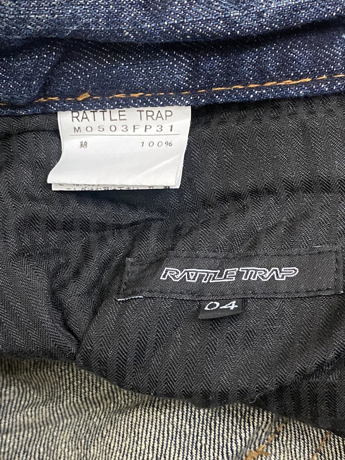 GOSTAR DE FUGA × Japanese Brand Vintage Rattle Rap Unique Faded Wash Zipper Accents Ripped Size US 33 - 21 Thumbnail
