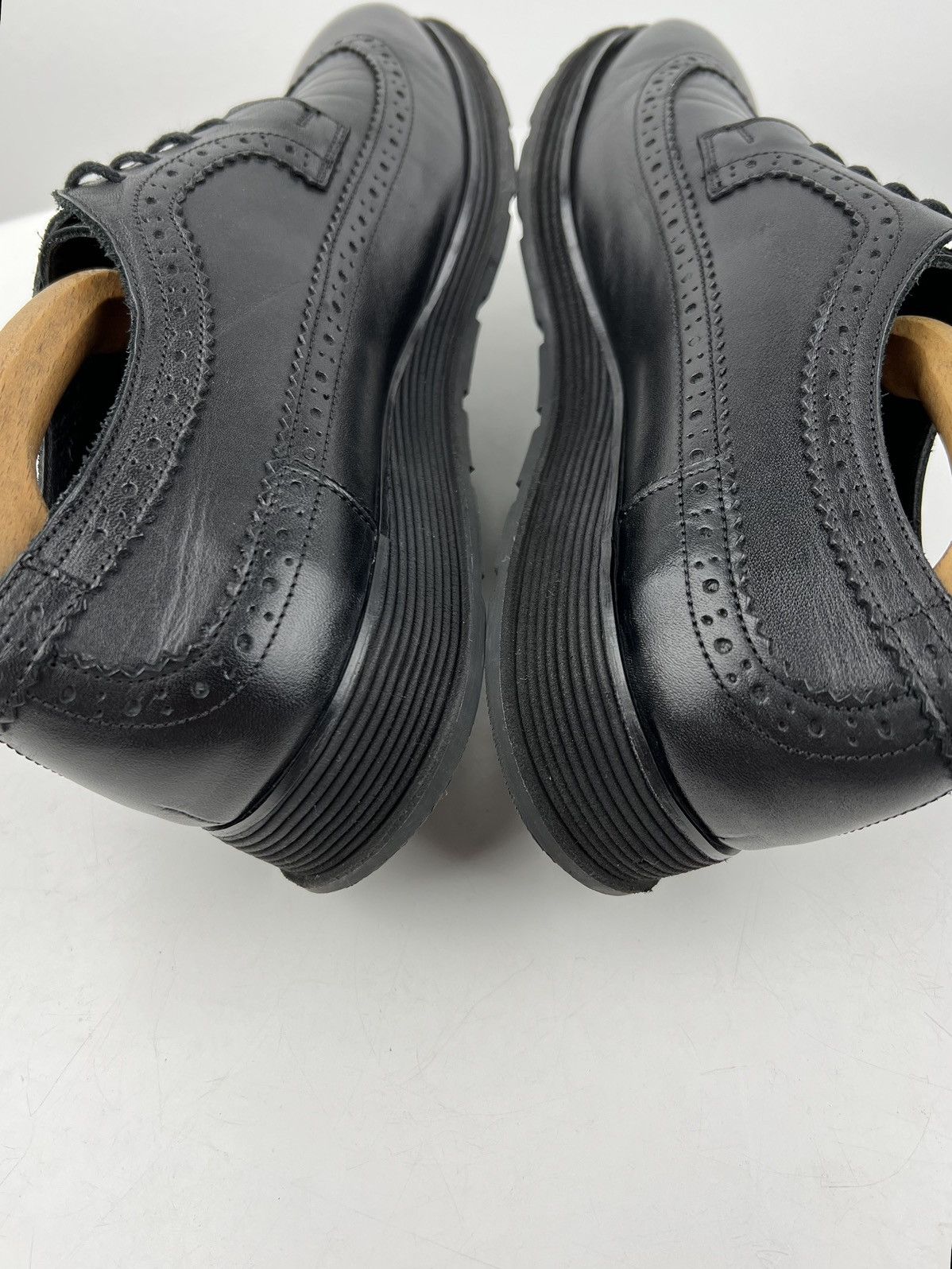 Prada PRADA Derby Leather Shoes Lace Rubber Sole Black Men’s Size US 8 / EU 41 - 10 Thumbnail
