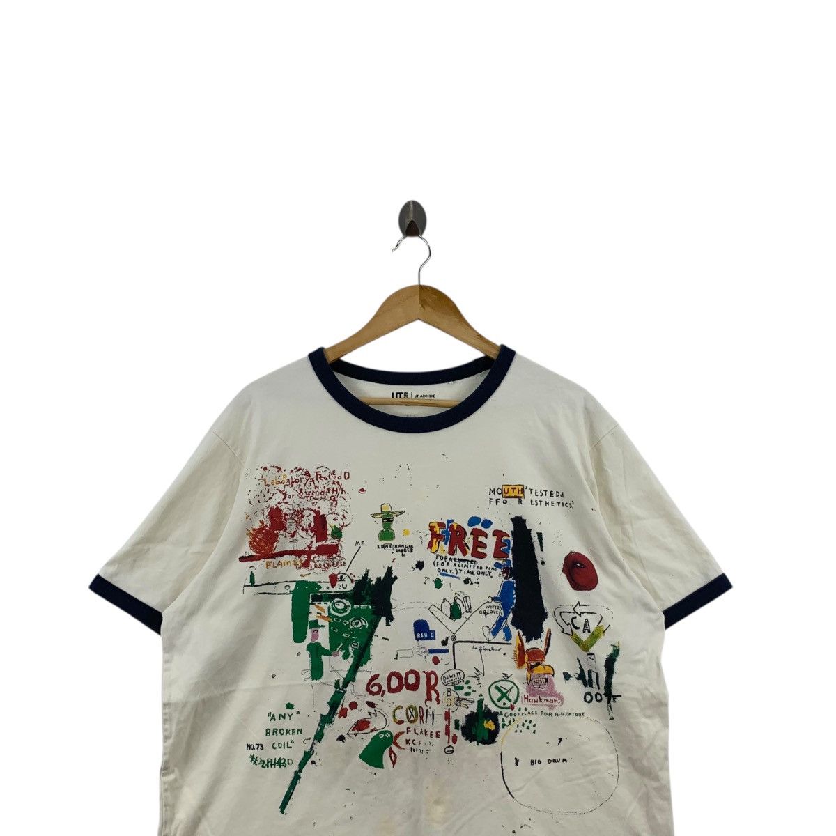 Jean-Michel Basquiat JEAN MICHEL BASQUIAT x UNIQLO Riddle Me Batman Tee Shirt Size US XXL / EU 58 / 5 - 2 Thumbnail