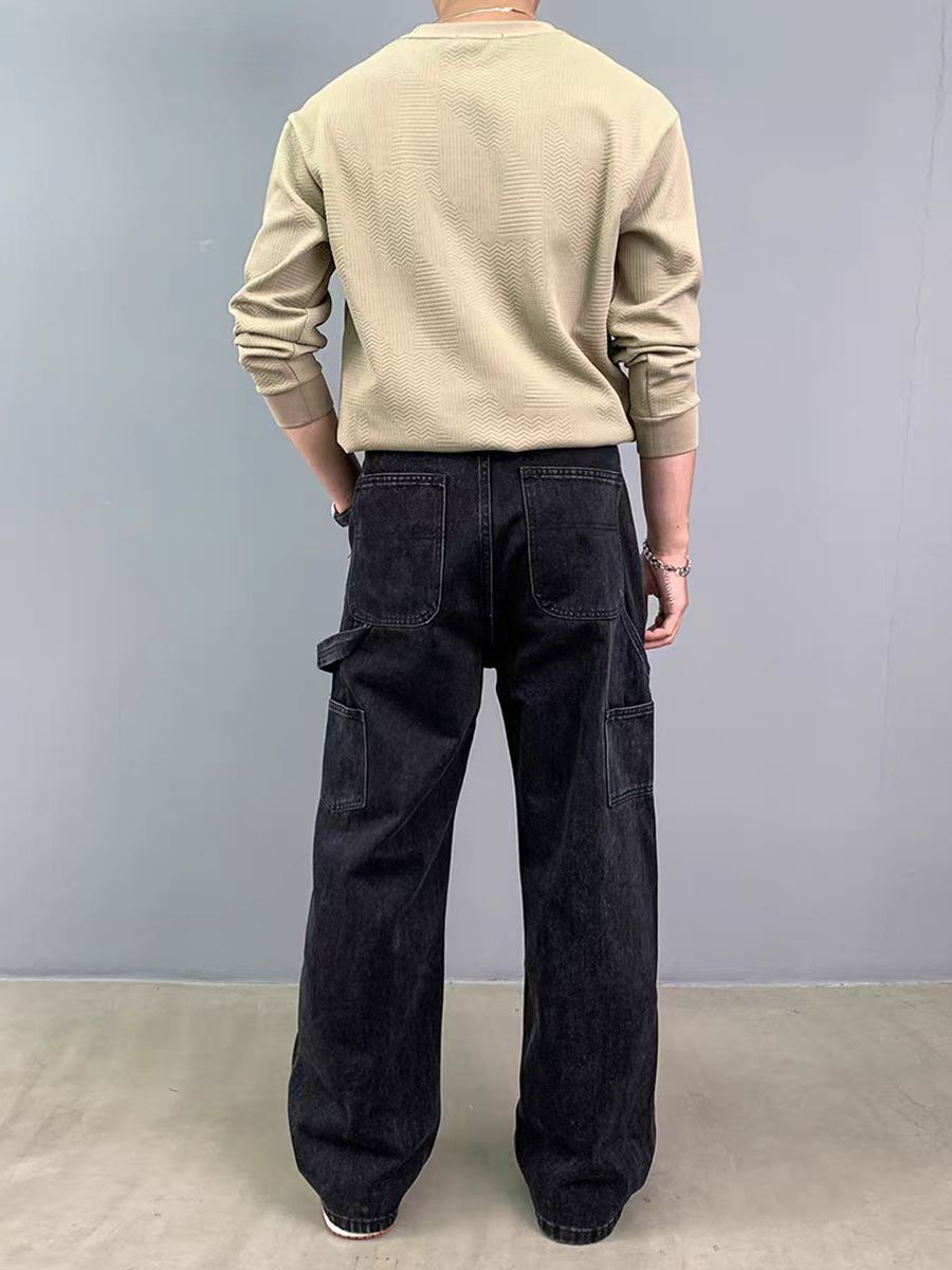 Japanese Brand × Vintage Black Vintage Loose Casual Jeans Size US 32 / EU 48 - 4 Thumbnail