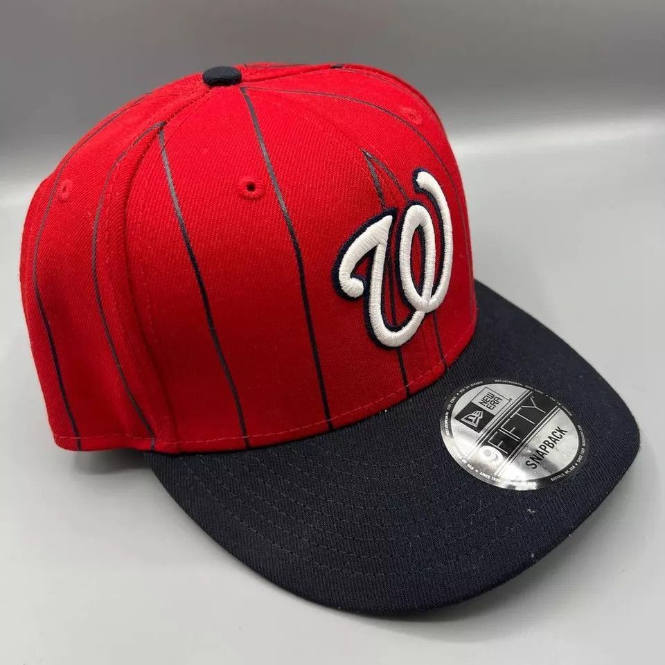 New Era Washington Nationals Hat Men 9Fifty New Era Snap Back Cap Size ONE SIZE - 3 Thumbnail