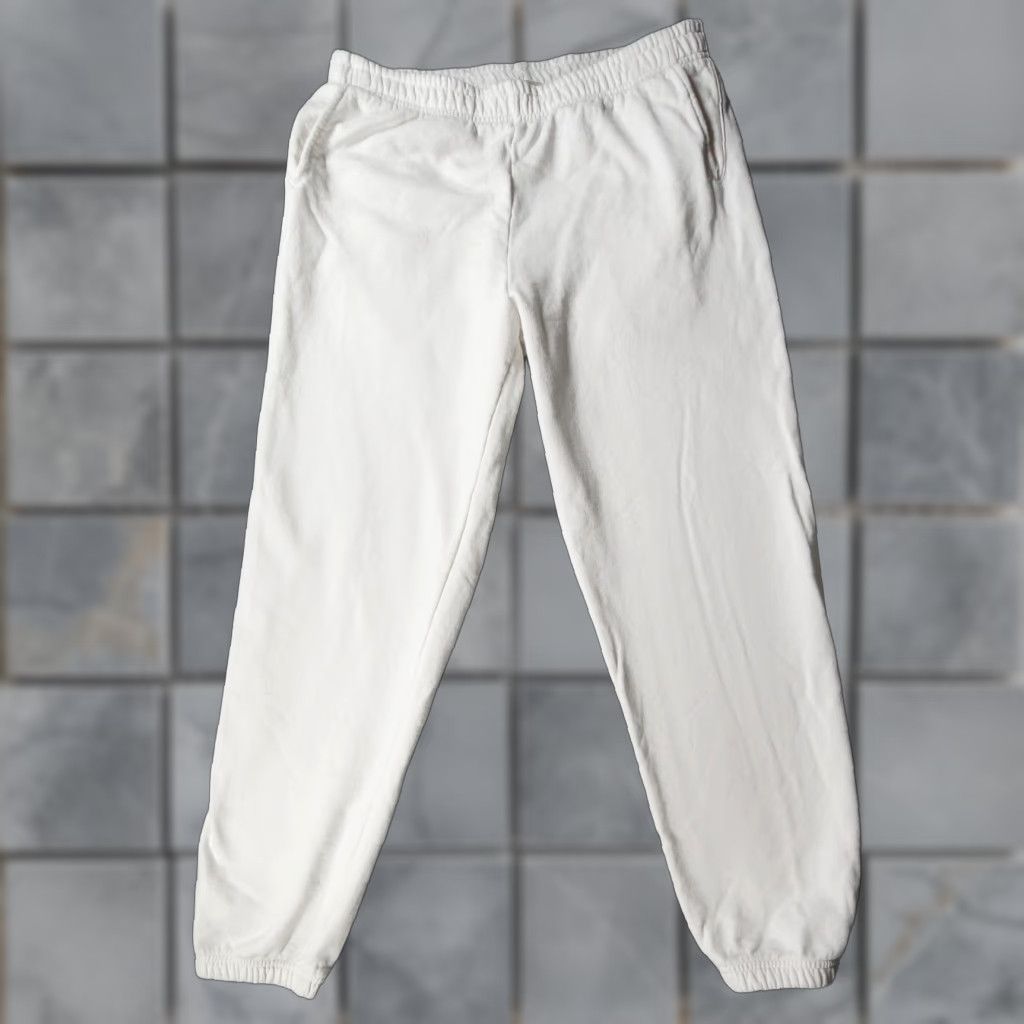 Sporty & Rich Sporty & Rich Pants Womens M White Sweatpants Fleece Lounge Comfort Regular Inseam 29 in Casual Travel READ* Mens Womens Boys Girls Size 32" / US 10 / IT 46 - 1 Thumbnail