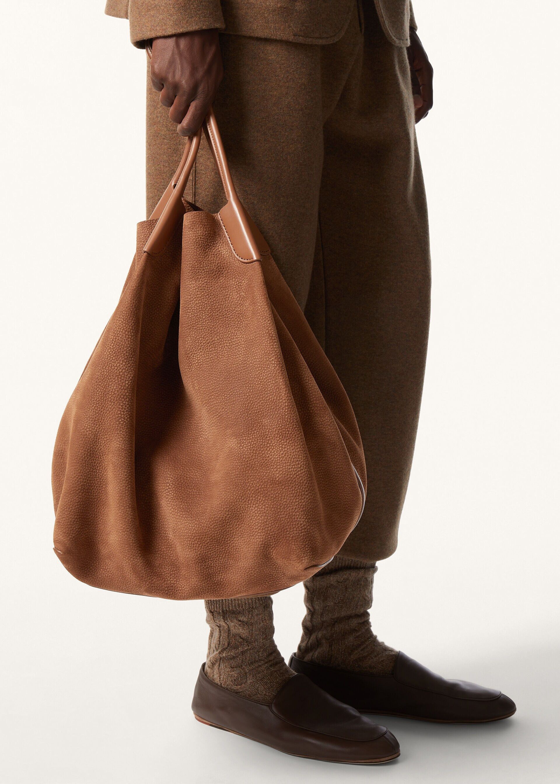 Loro Piana os11x0226 FAQ2838 Size: OS / Extra Large Bale Hobo Bag Brown Size ONE SIZE - 3 Thumbnail