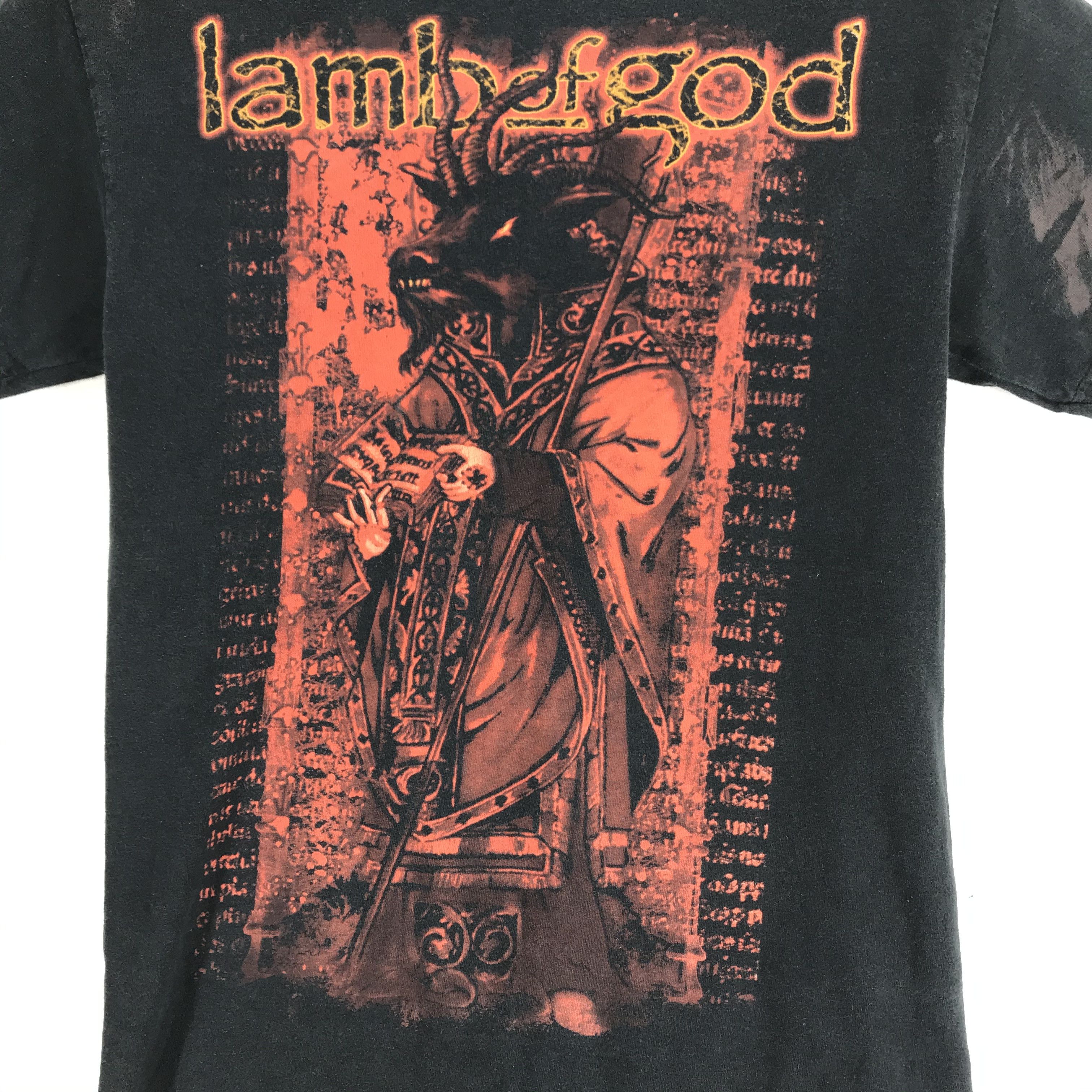 Hanes Lamb Of God Heavy Metal Band Graphic Tees #2680-29 Size US S / EU 44-46 / 1 - 3 Thumbnail