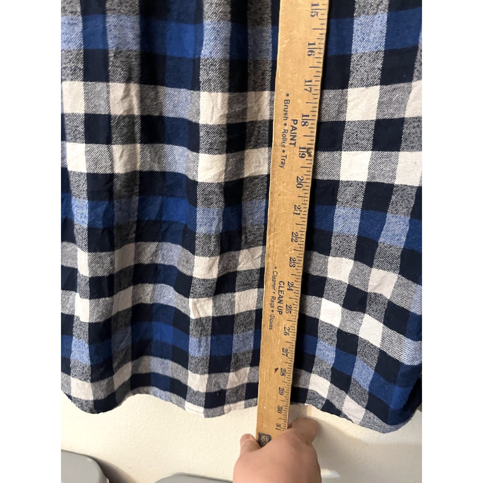 Croft & Barrow Croft & Barrow Button-Up Shirt Men Size M Blue White Plaid Check Flannel Casual Everyday Size US M / EU 48-50 / 2 - 4 Thumbnail