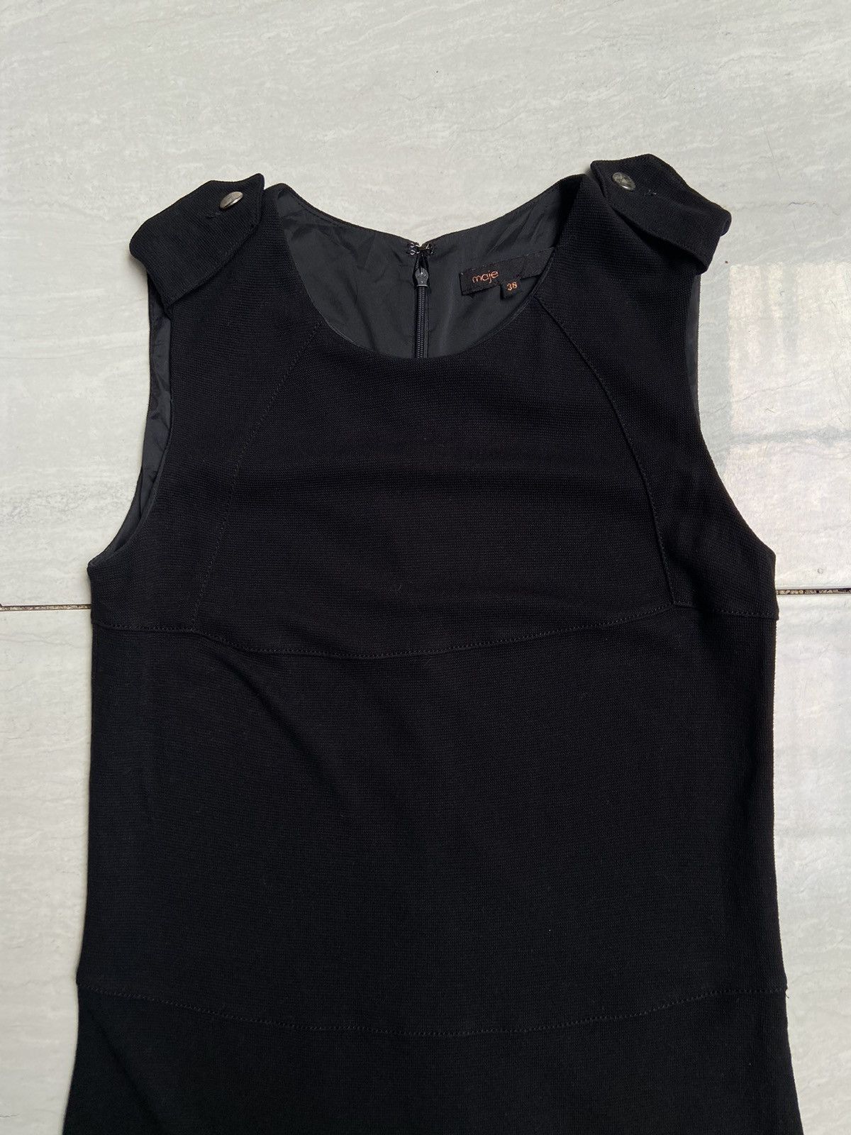 MAJE Black Midi Dress