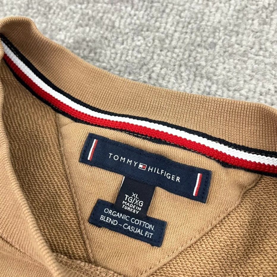 Tommy Hilfiger Tommy Hilfiger Sweatshirt Men XL Waving Flag Logo Crewneck Organic Cotton Casual Size US XL / EU 56 / 4 - 3 Thumbnail
