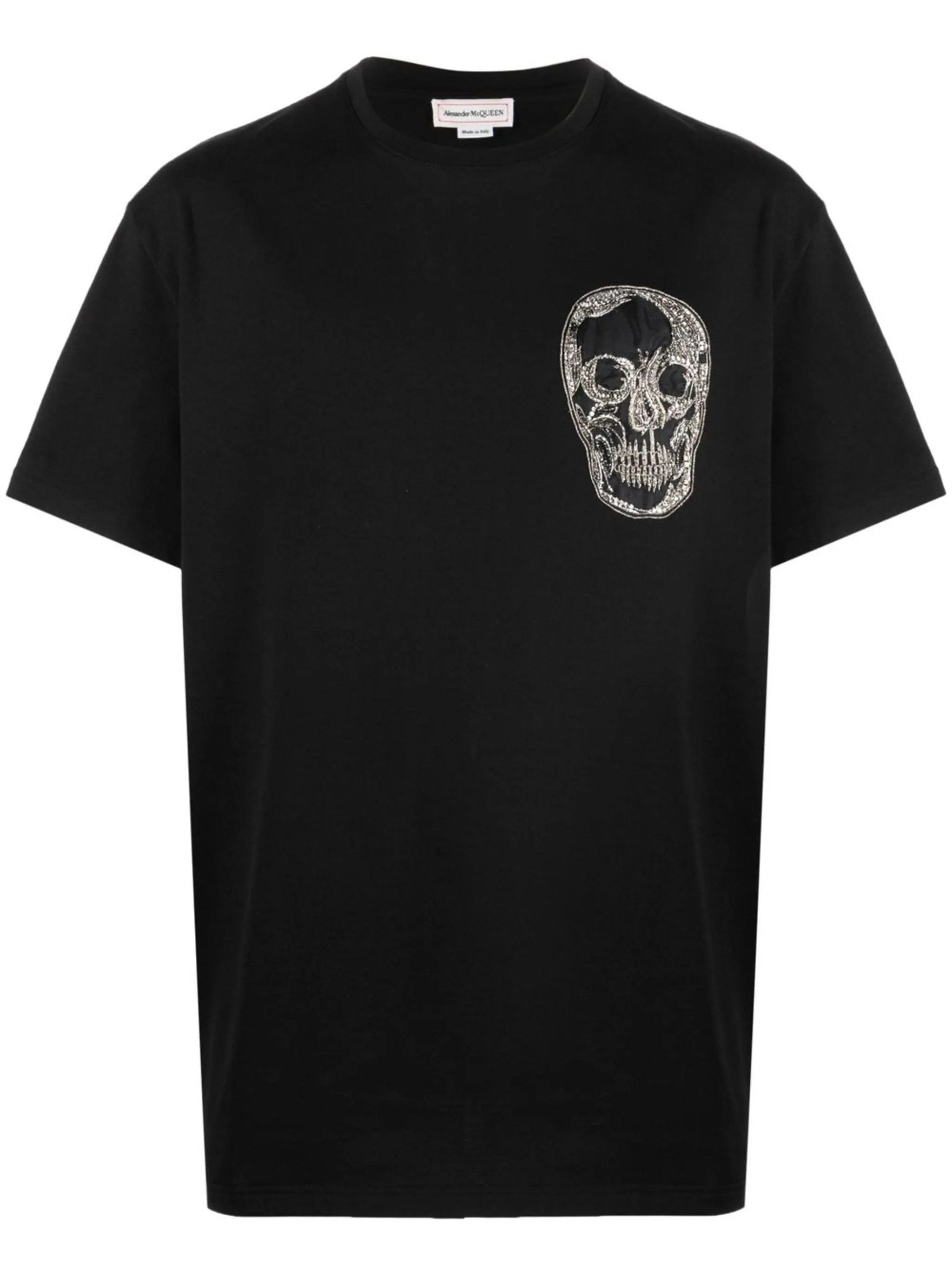Alexander McQueen o1y1024 T-Shirt In Black Size US XXS / EU 40 - 1 Thumbnail