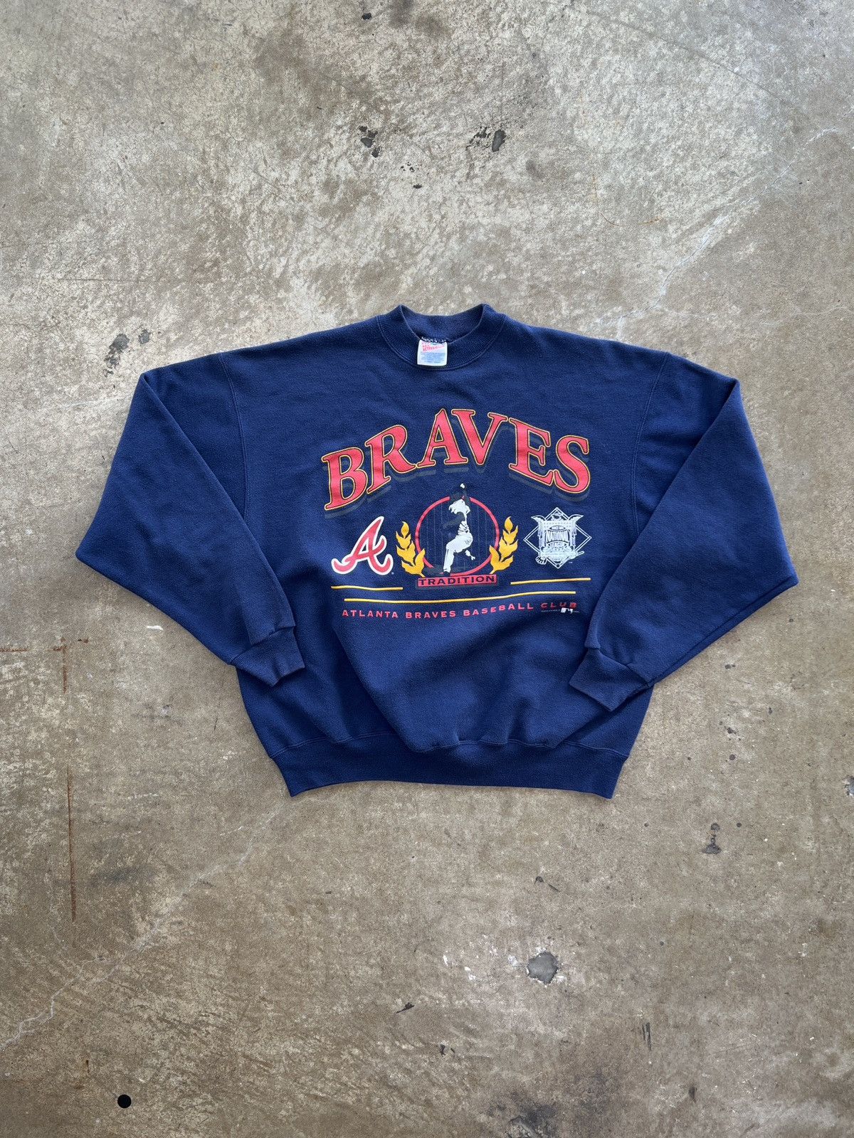 MLB Vintage 1994 MLB Atlanta Braves Baseball Club Crewneck XL Size US XL / EU 56 / 4 - 2 Thumbnail