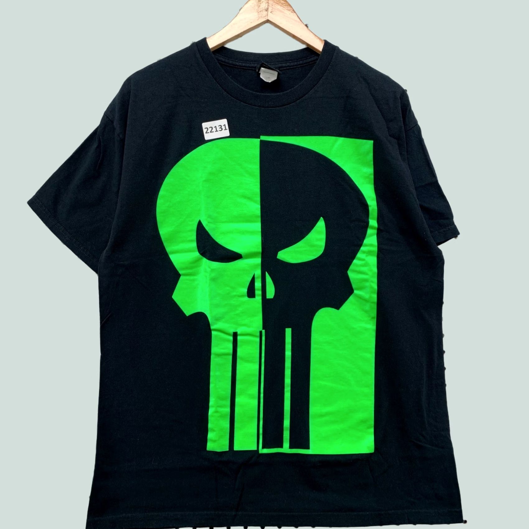 Vintage Marvel Punisher Shirt Black Green Skull Graphic TEE Movie Adult Large Size US L / EU 52-54 / 3 - 1 Thumbnail